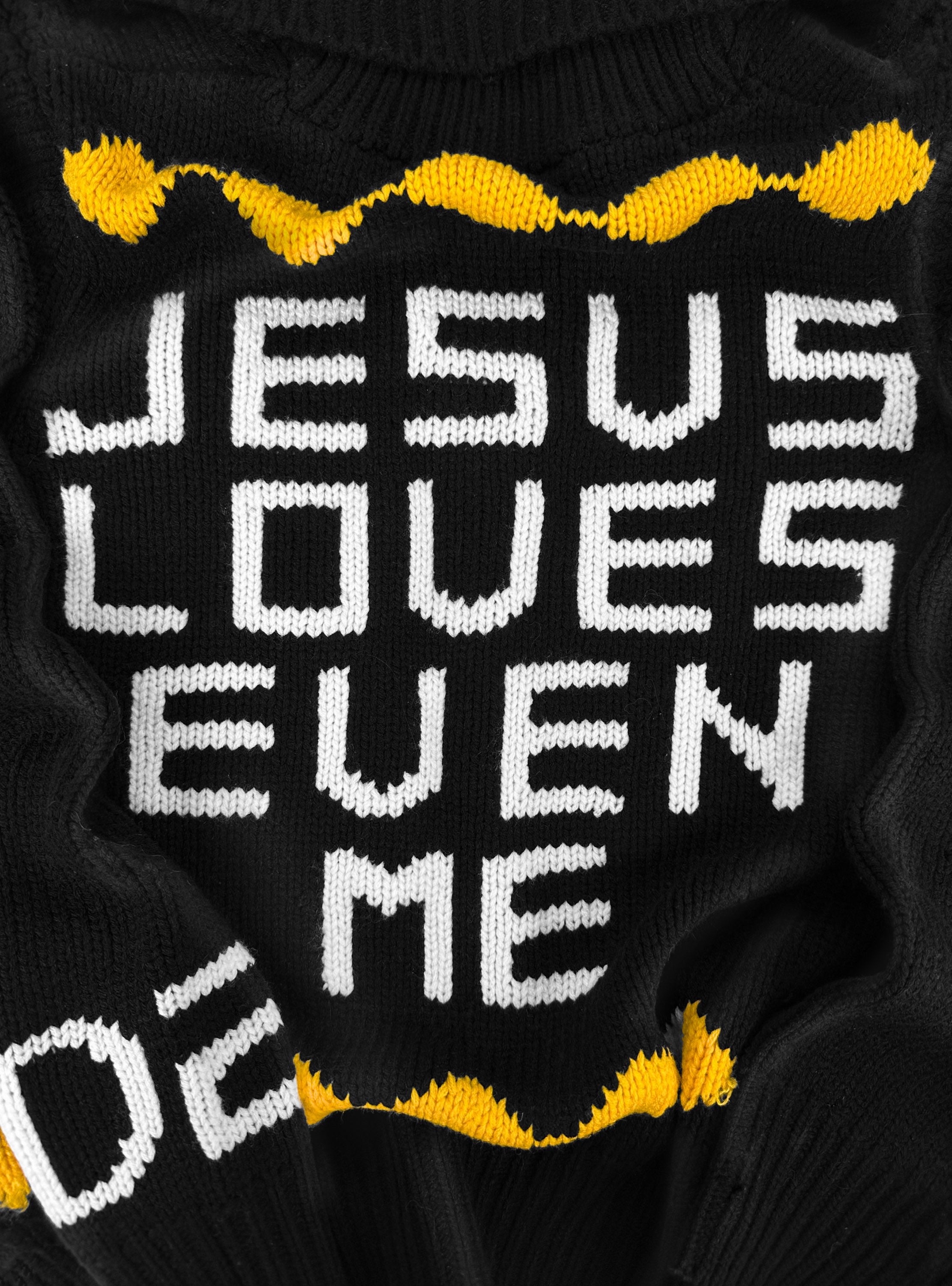 AW05 Dsquared2 ‘Jesus Loves Even Me’ Church Knitted Cowichan