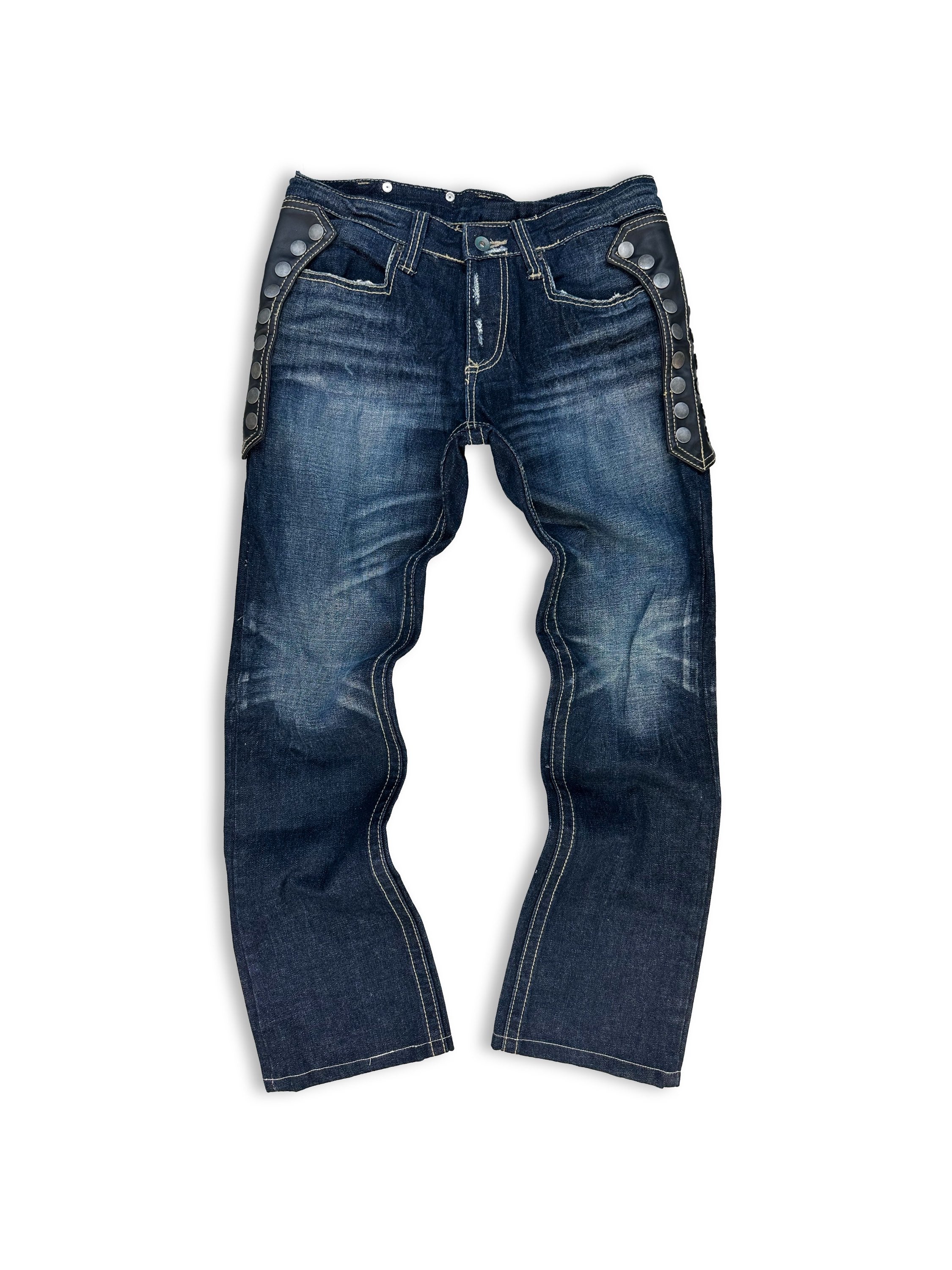 00s Semantic Design Removable Button Snap ‘Armour’ Denim