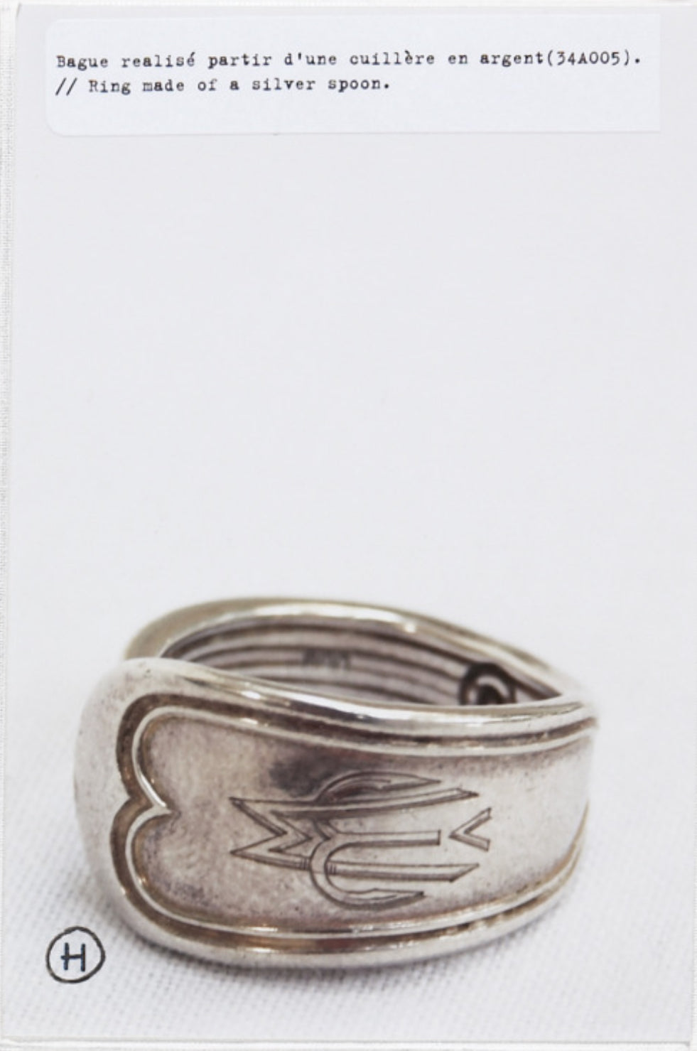 初期　マルジェラ 2005aw アーティザナル　スプーンブレスレット AW05 MAISON MARGIELA 0 ARTISANAL 'SPOON' UPCYCLED SILVER BRACELET