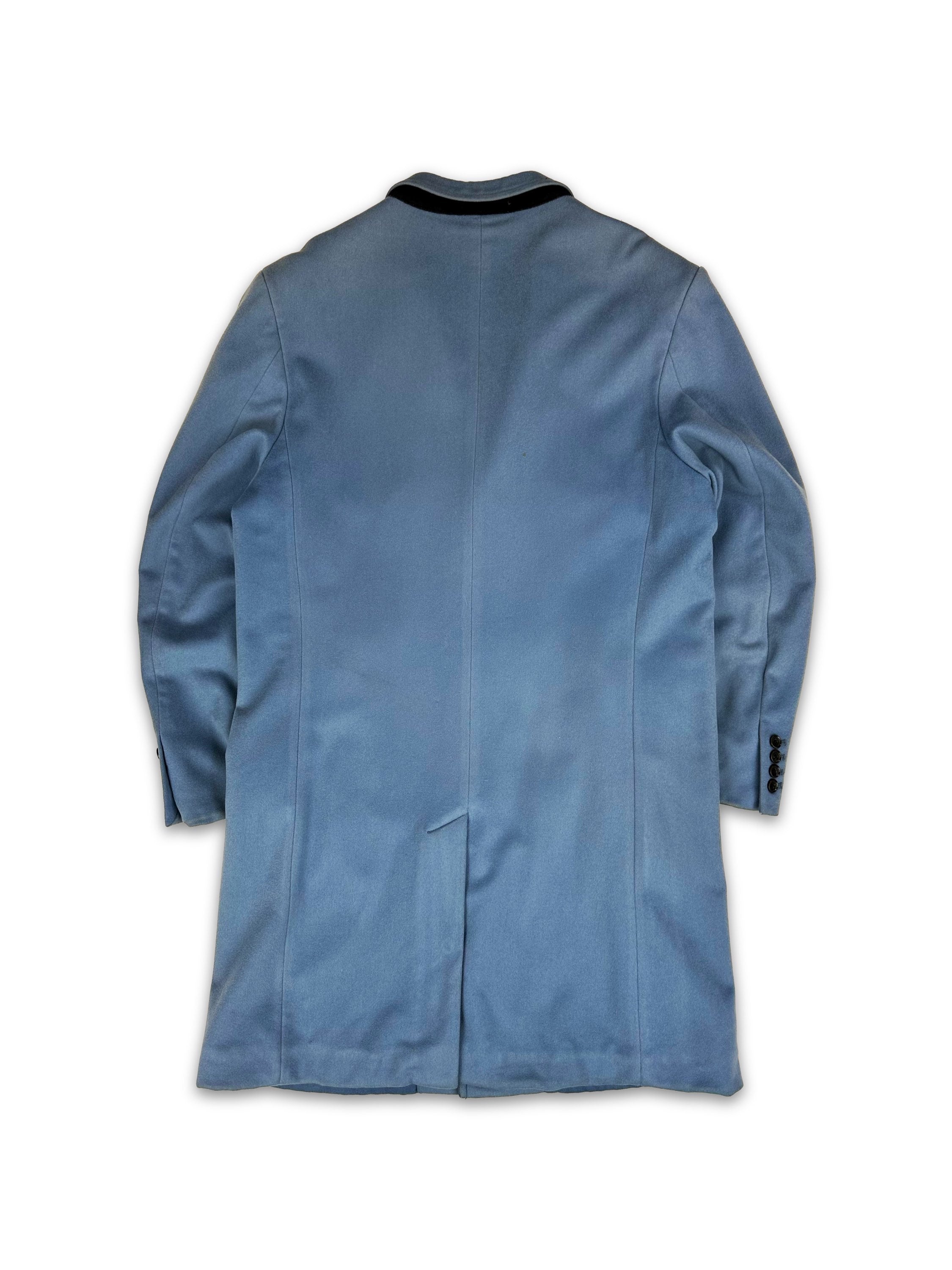 AW18 Supreme x Loro Piana Baby Blue Leopard Trench Coat