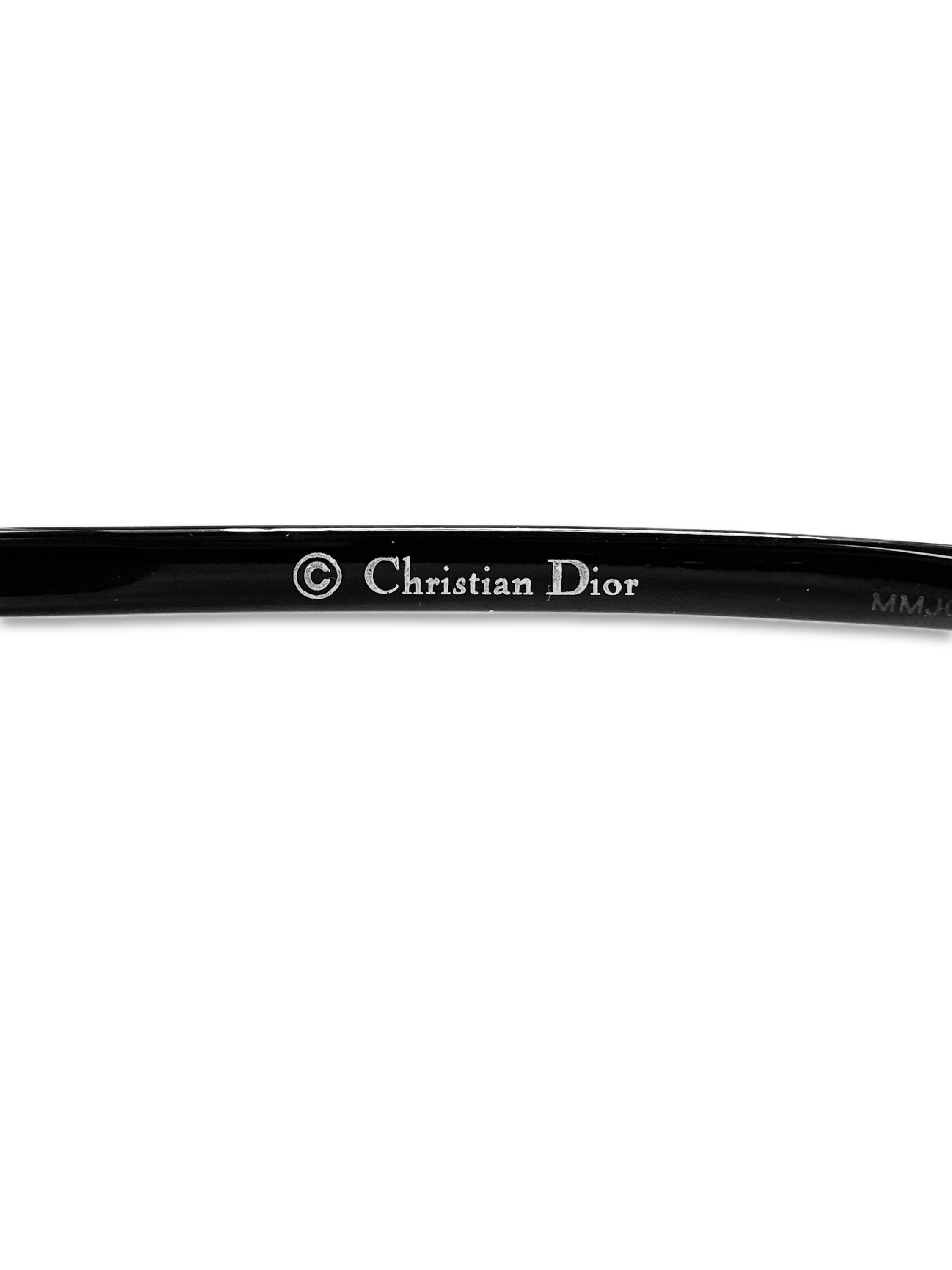 Dior Blue Gradient Tint Metallic Aviator Sunglasses