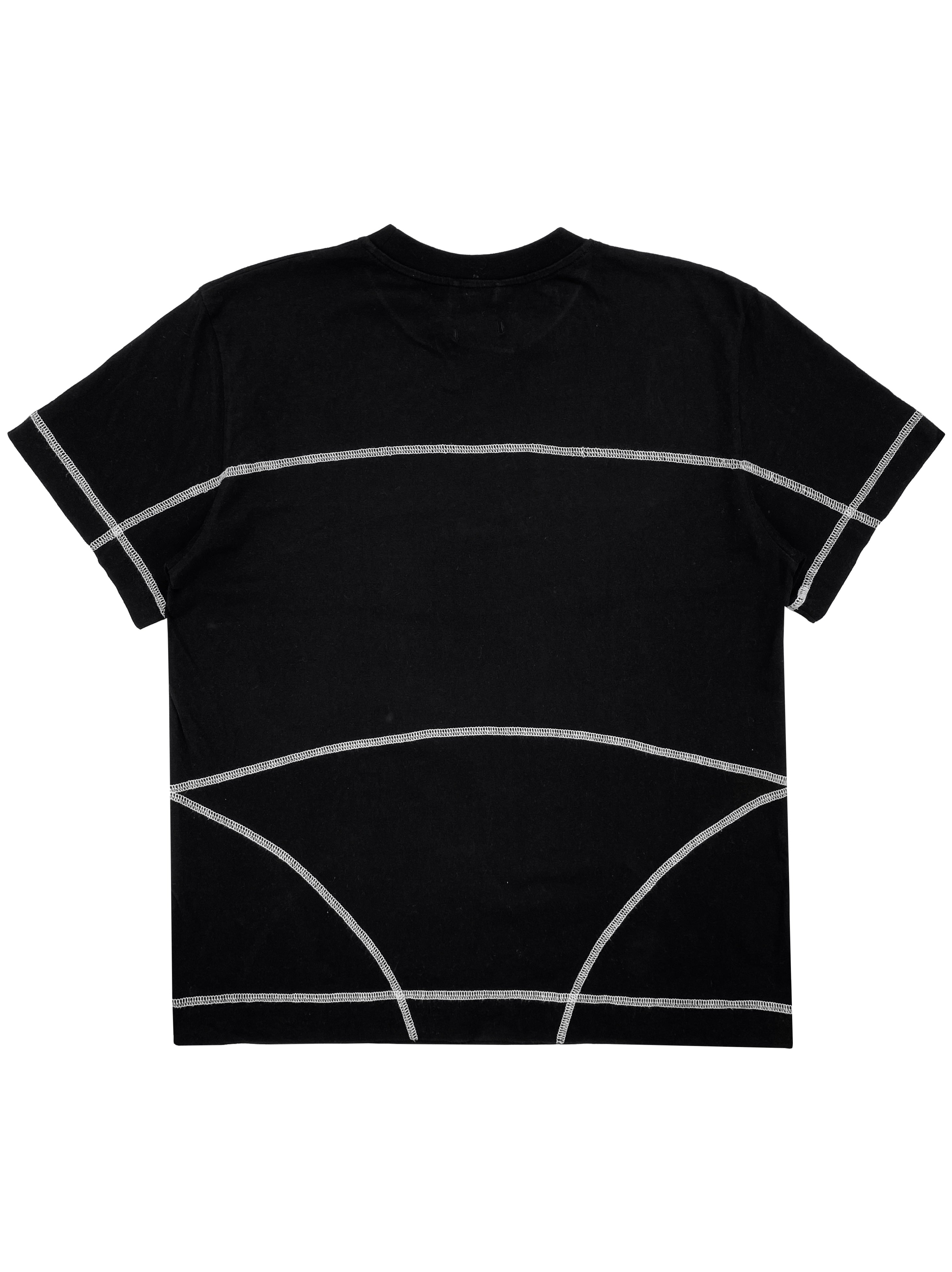 Craig Green Contrast Stitch Embroidered Cut Out T-Shirt
