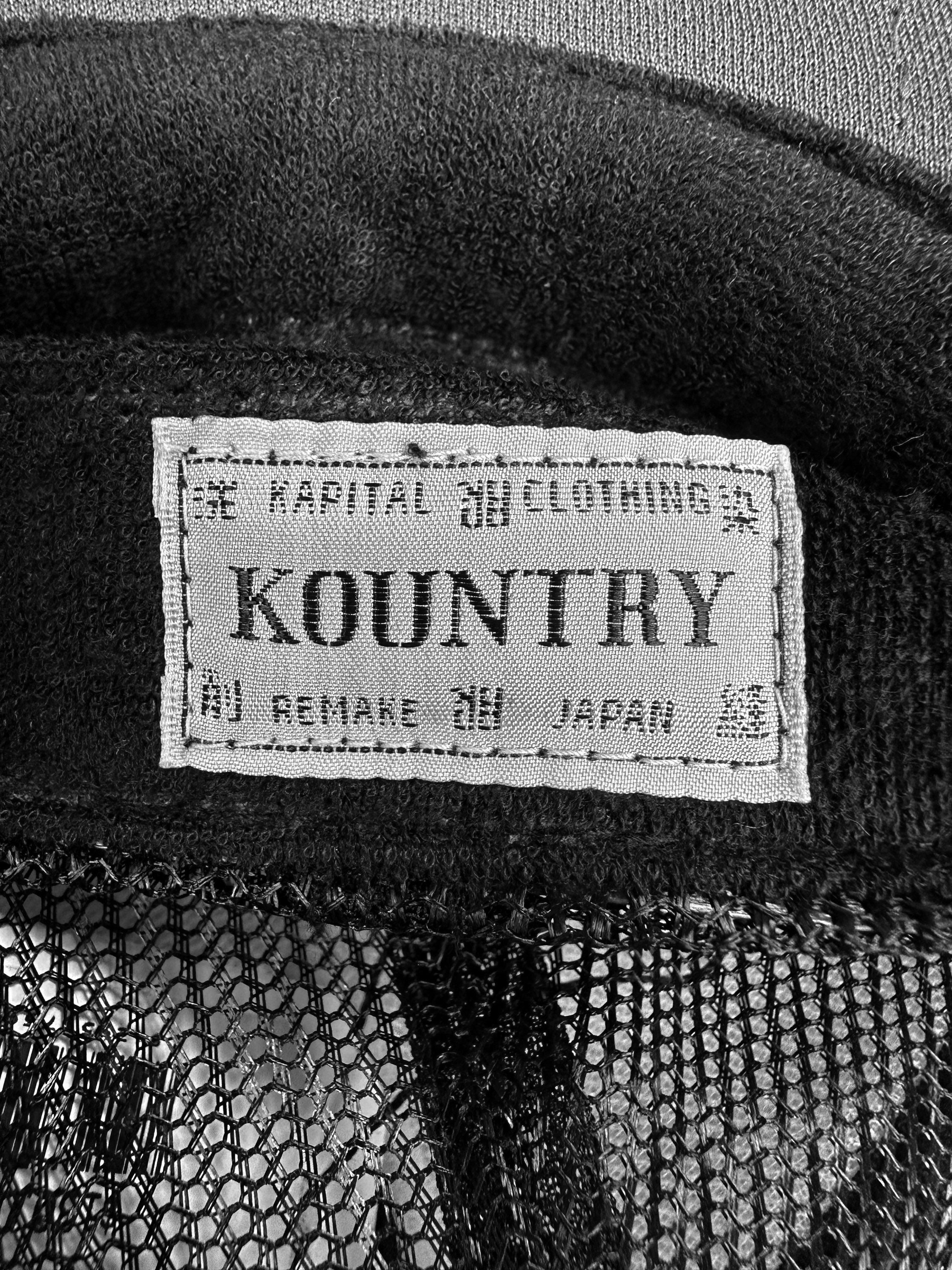 Kapital Kountry ‘Denim Repair’ Mesh Graphic Trucker Hat