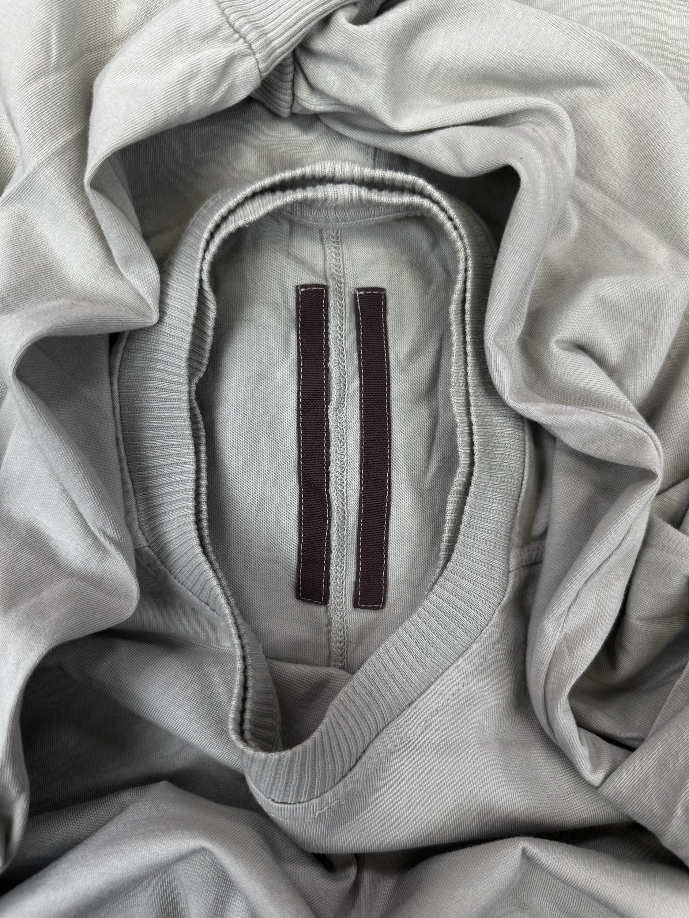 Rick Owens ‘Hustler’ Grey Layered Long Sleeve Shirt