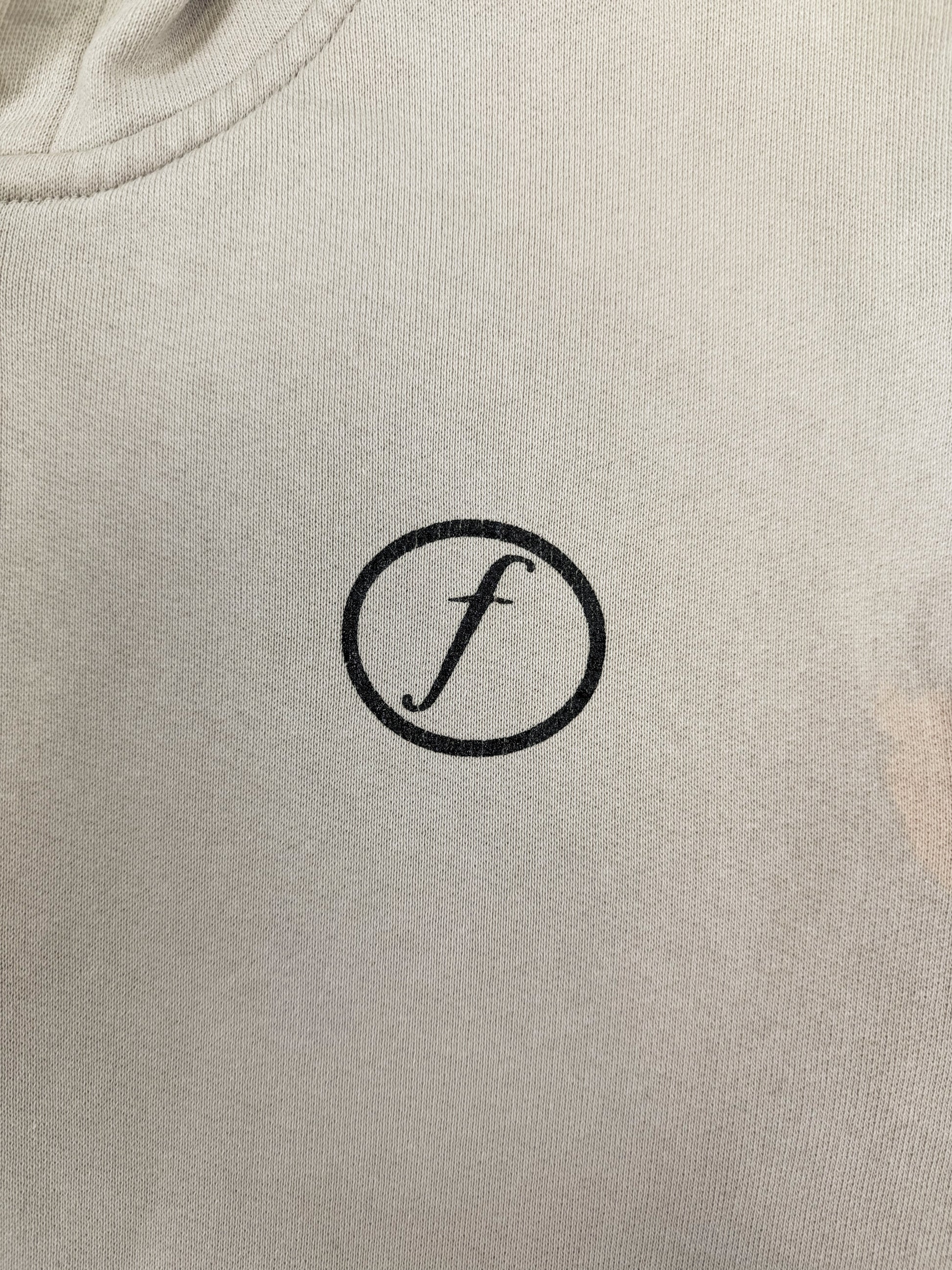 AW03 Raf Simons ‘Kollaps’ Factory Records Beige Zip-up Hoodie