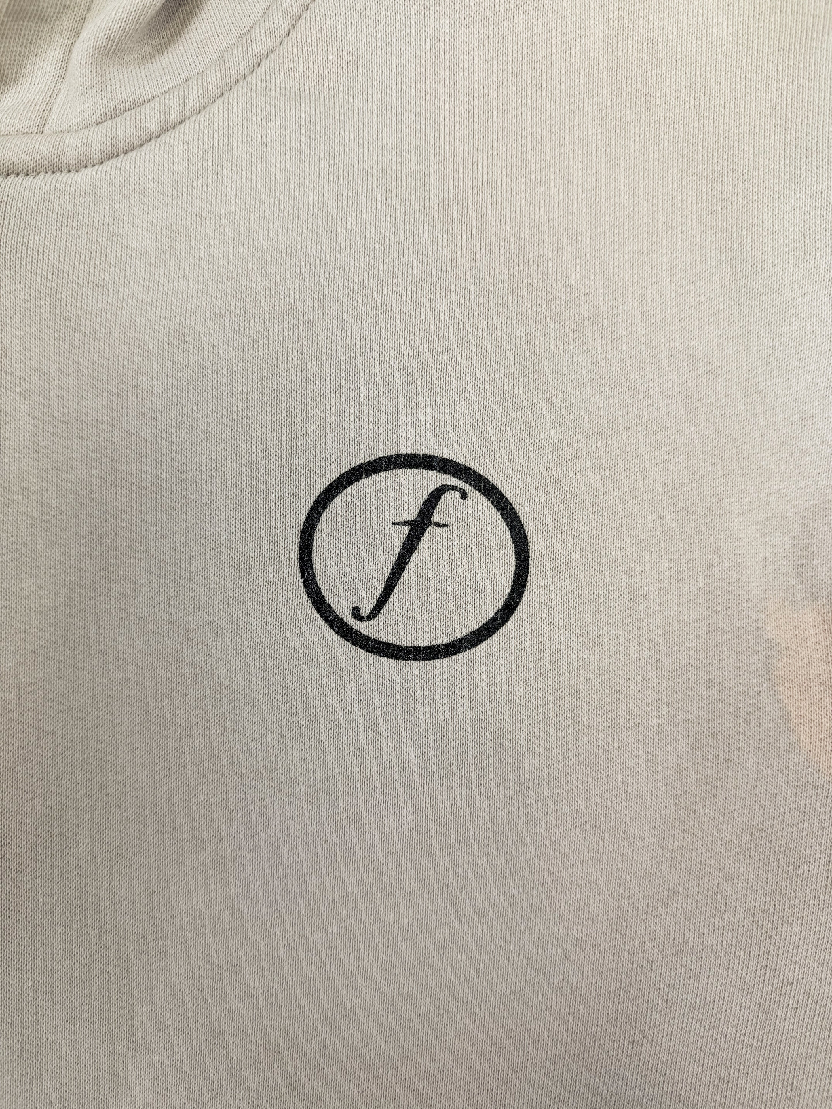 AW03 Raf Simons ‘Kollaps’ Factory Records Beige Zip-up Hoodie