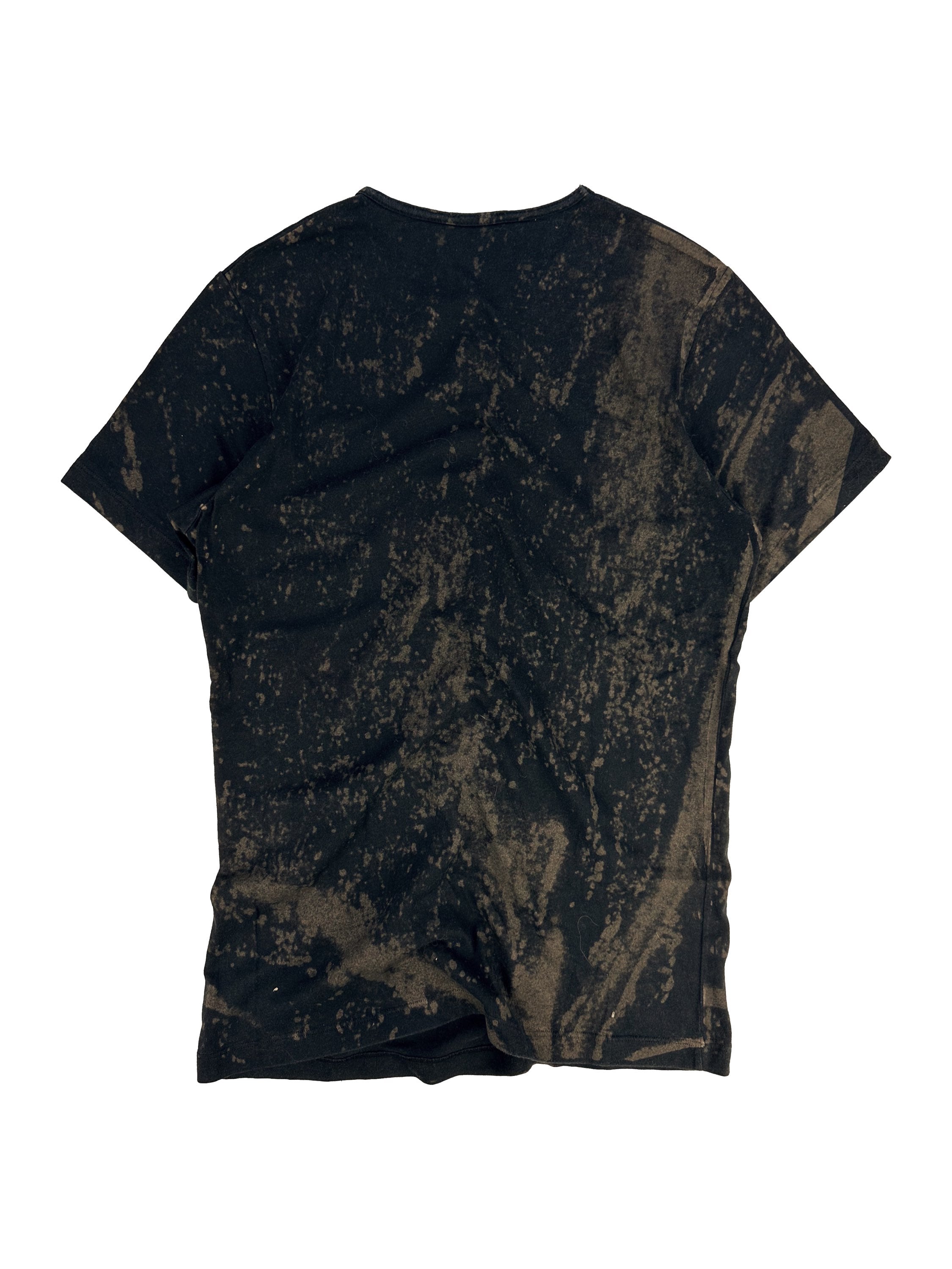 00s Balenciaga Bleach Wash Abstract Pattern T-Shirt