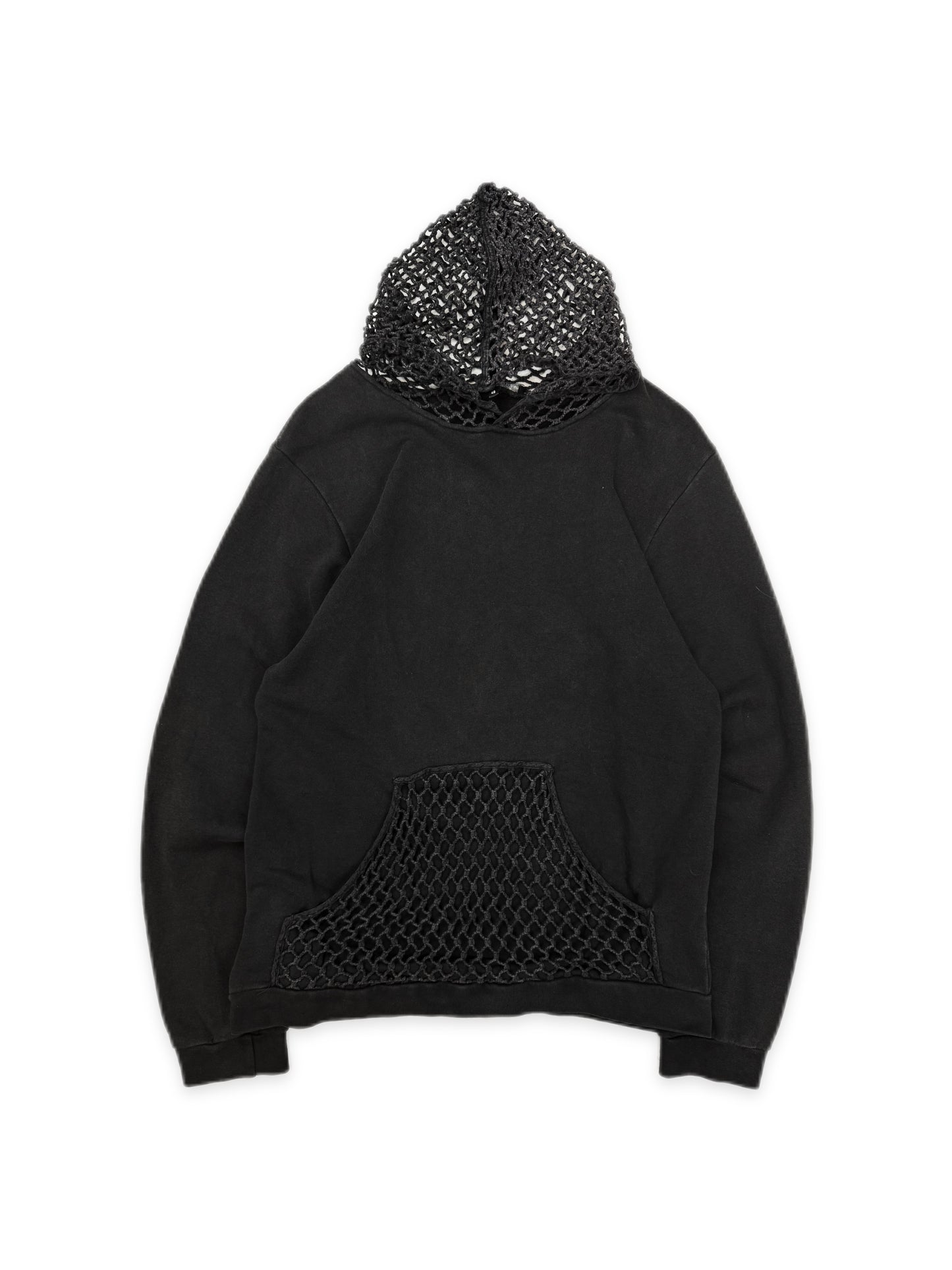SS03 Raf Simons ‘Consumed’ Black Net Mesh Hoodie
