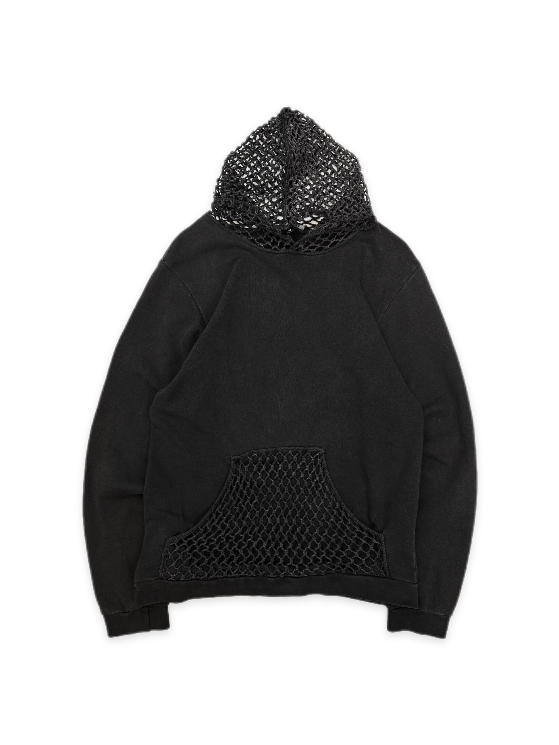 SS03 Raf Simons ‘Consumed’ Black Net Mesh Hoodie