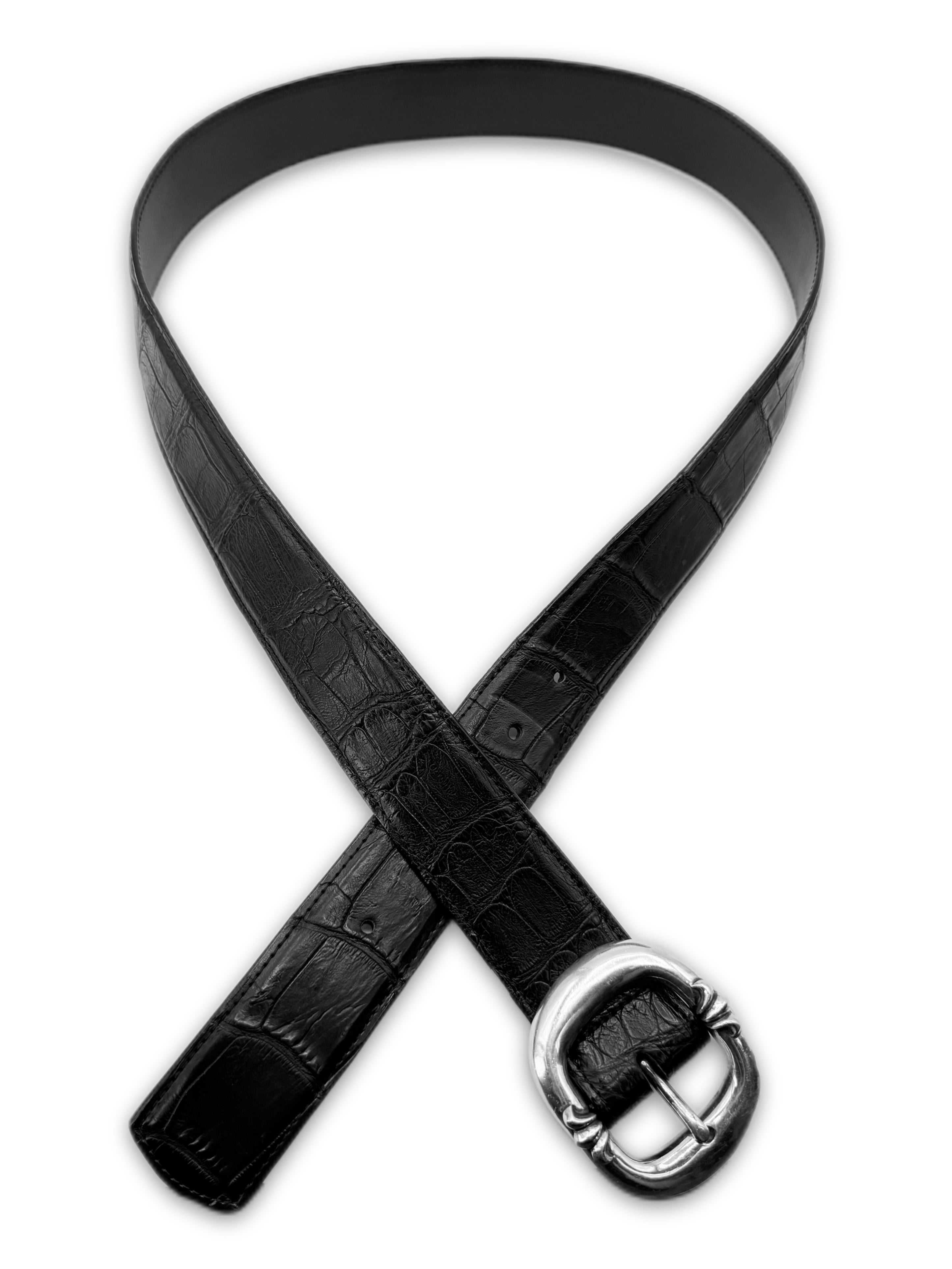 Chrome Hearts Alligator Leather ‘Gunslinger’ .925 Silver Belt