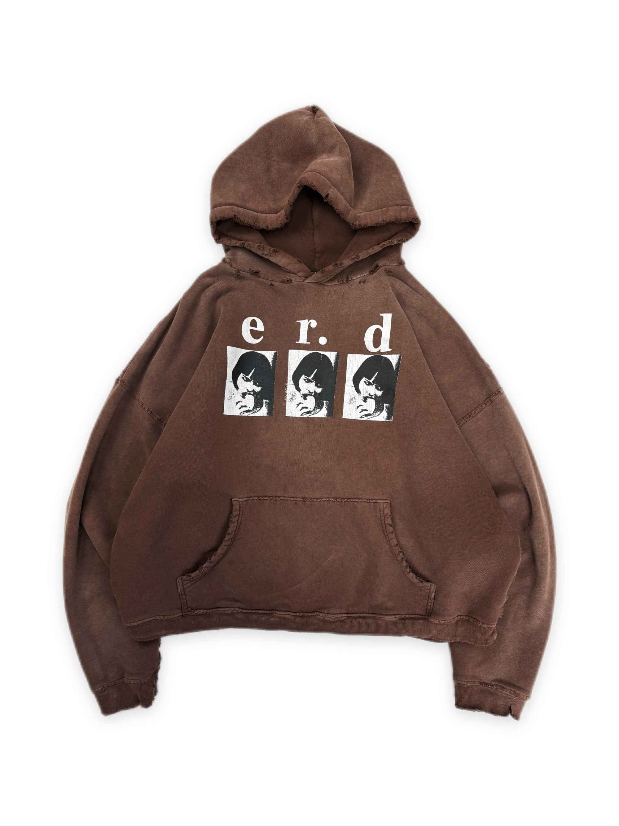 Enfants Riches Deprimes ‘Louise Eats Sandwich’ Brown Distressed Hoodie