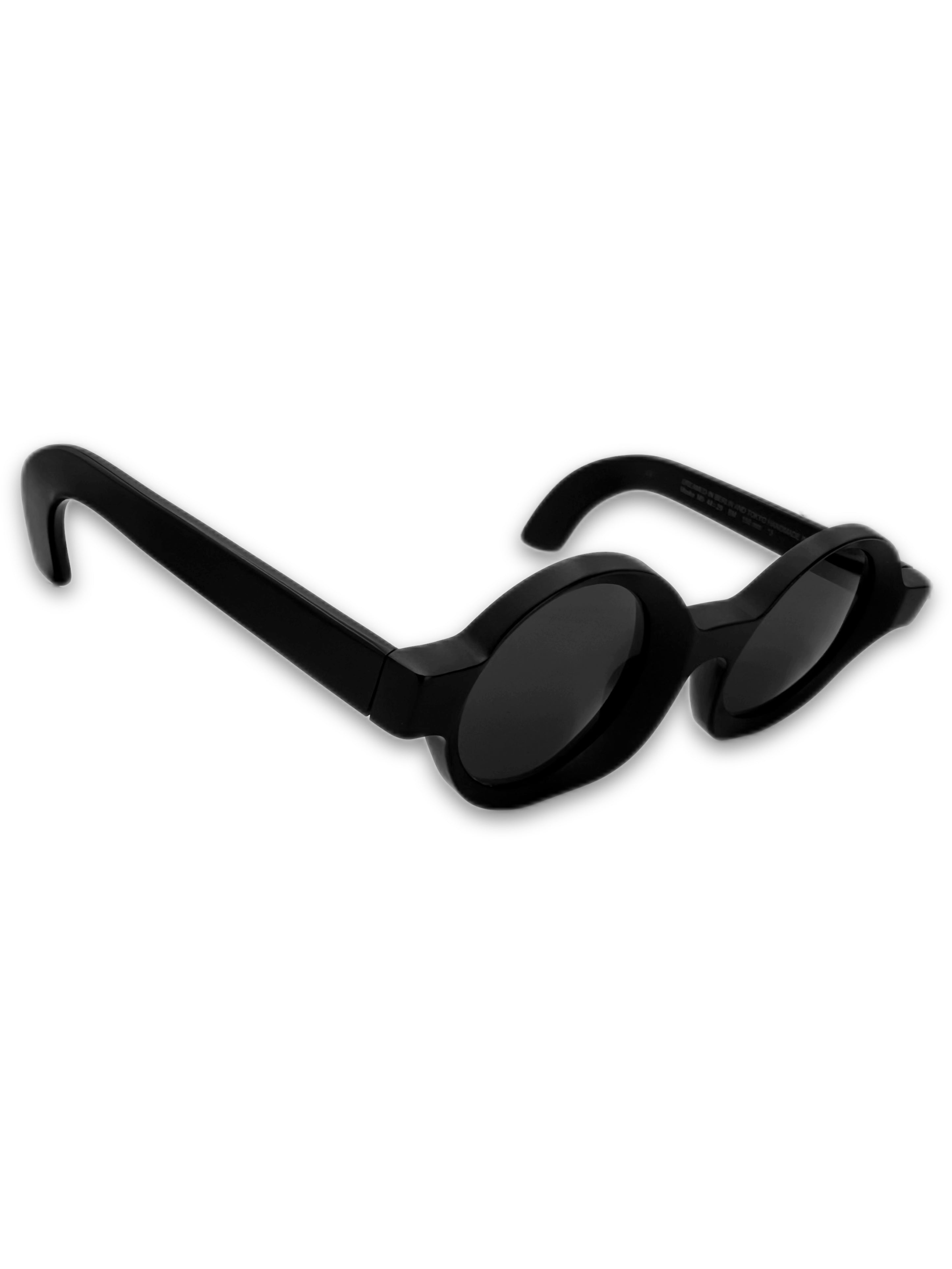 Julius x Kuboraum M7 Black Circle Lens Sunglasses