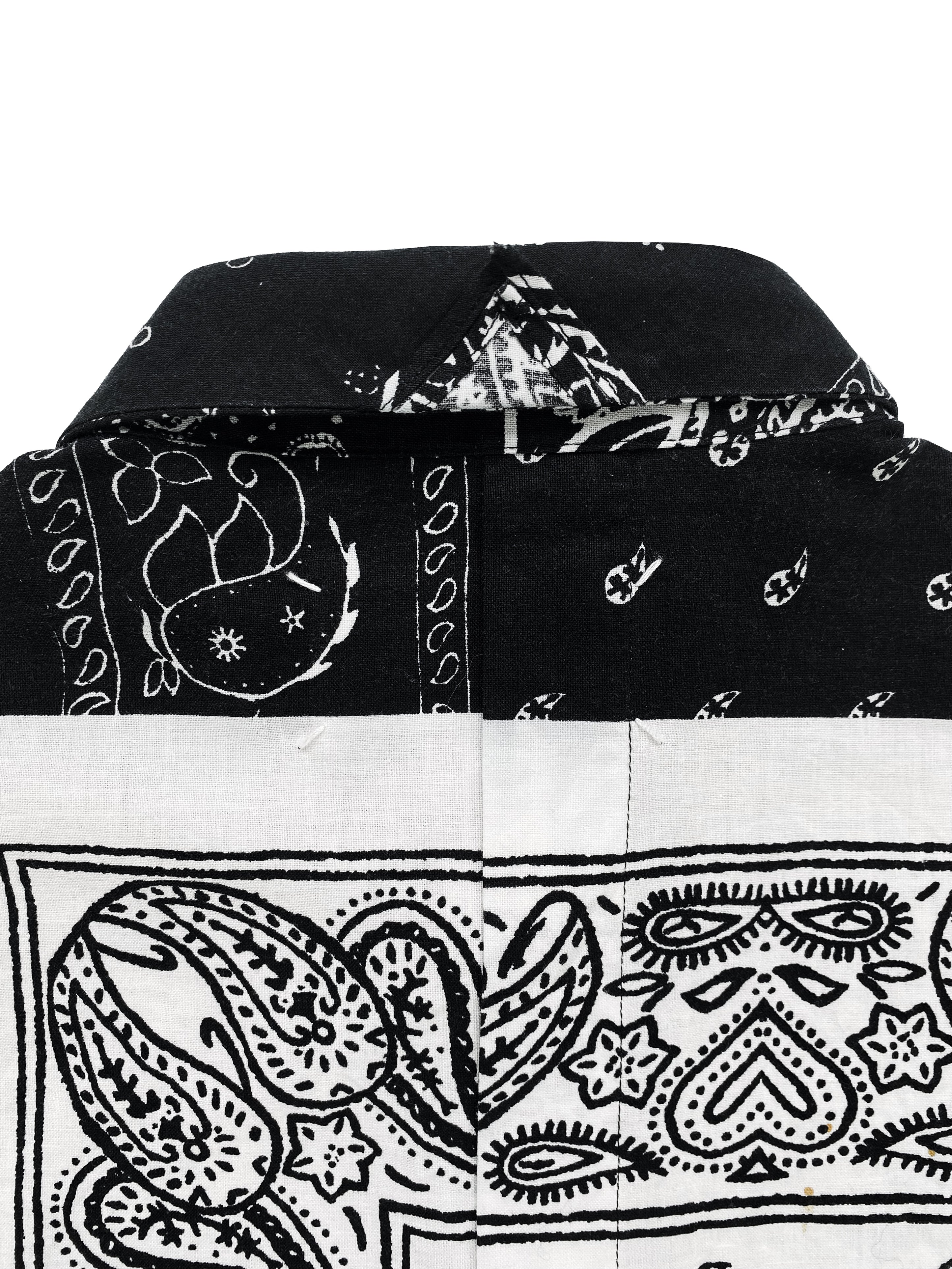 SS12 Maison Margiela Paisley Print Patchwork Button Up Shirt