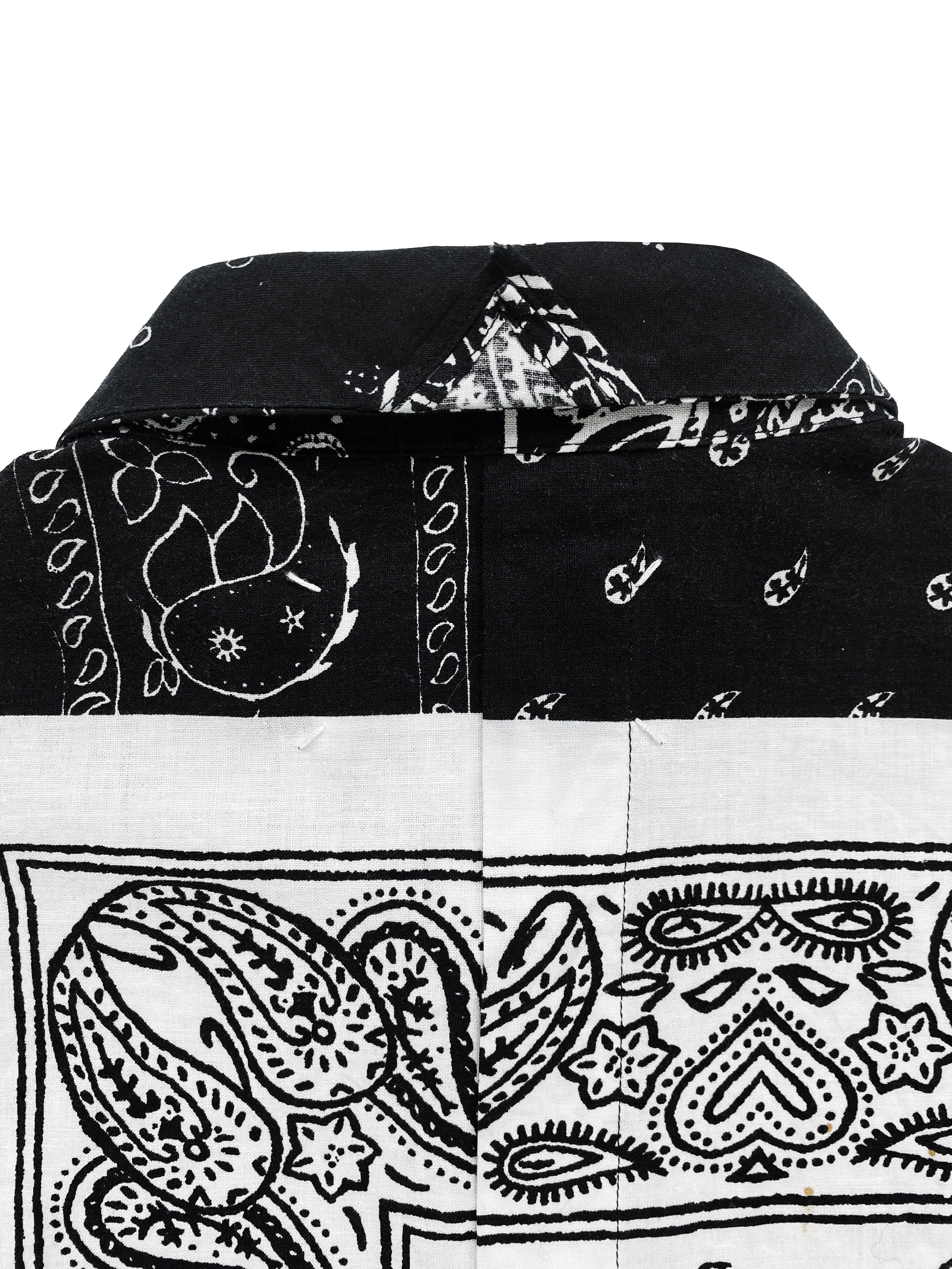 SS12 Maison Margiela Paisley Print Patchwork Button Up Shirt