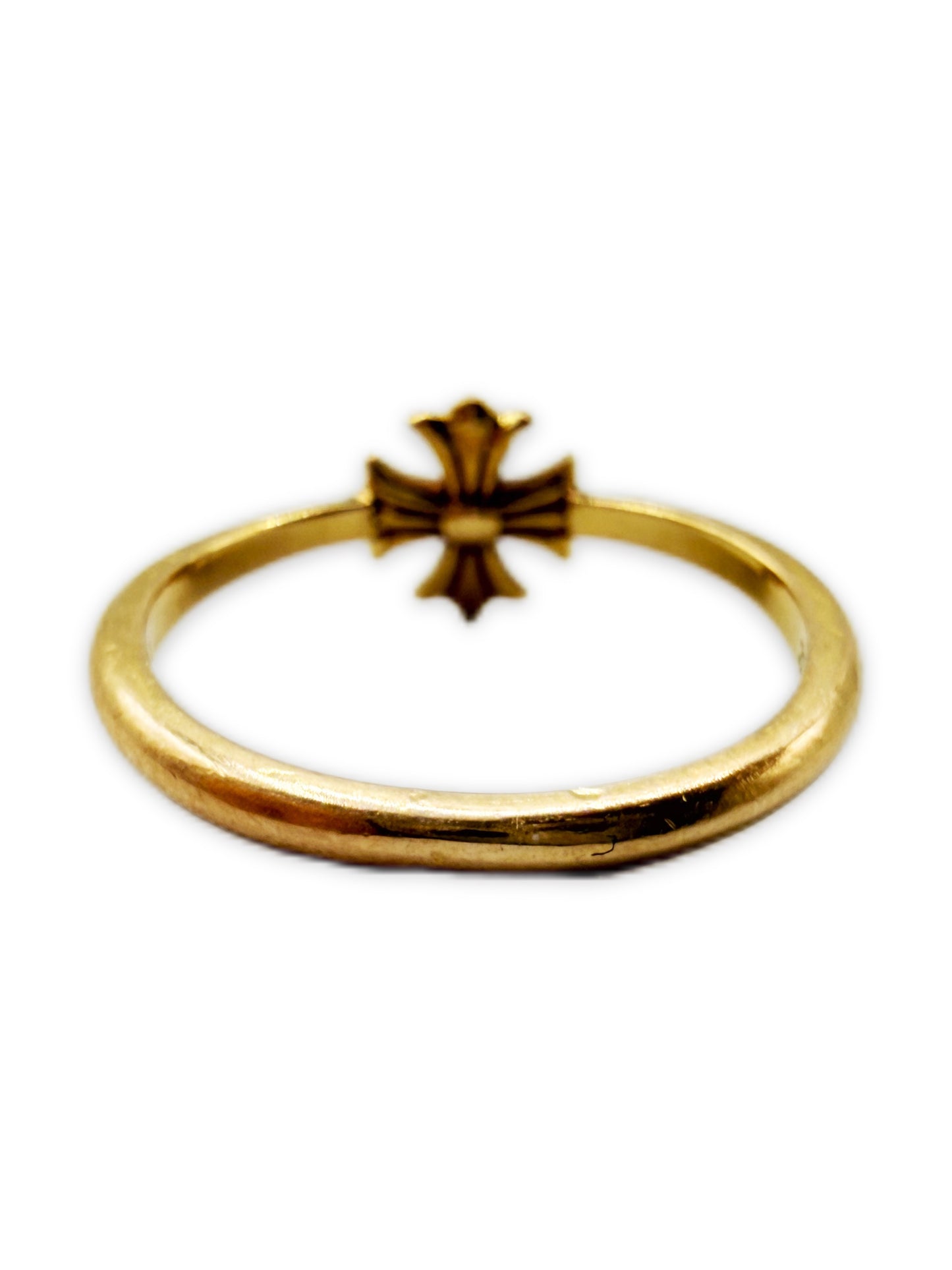 Chrome Hearts 22k Gold Factory Diamond Set Plus Ring
