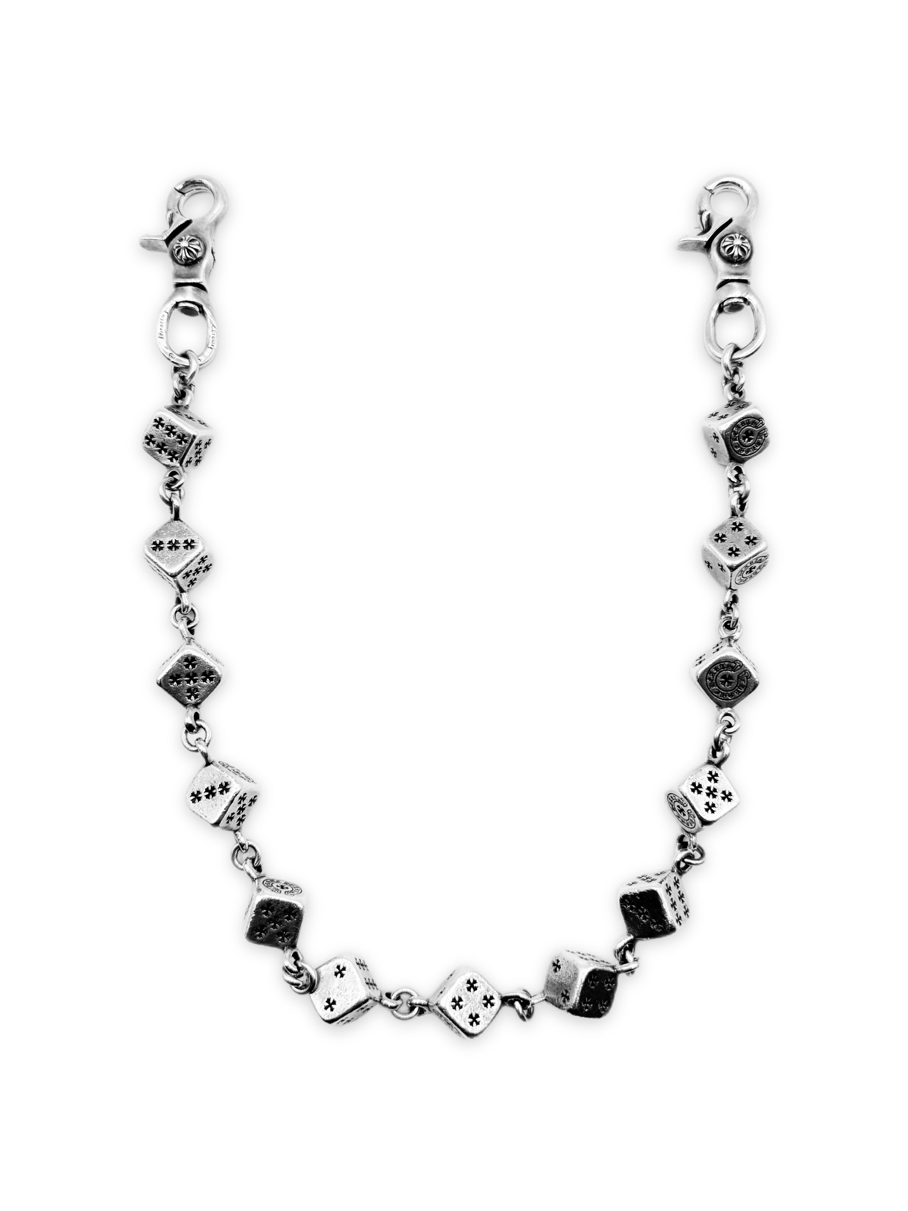 Chrome Hearts XL Dice 13 Link Double Lobster Clasp Wallet Chain
