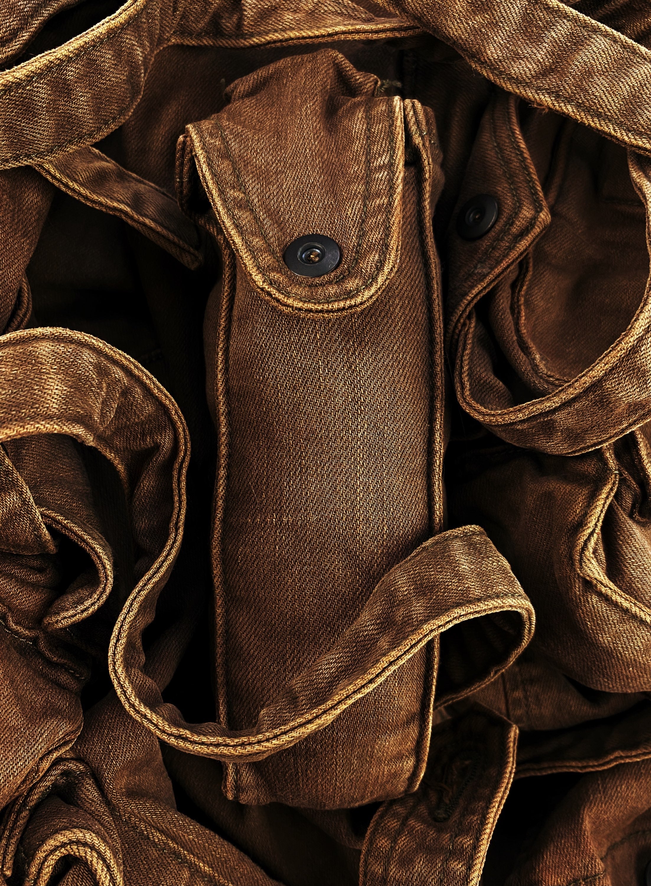 AW21 Julius ‘Gas Mask’ Bondage 3D Double Layered Cargo Pants