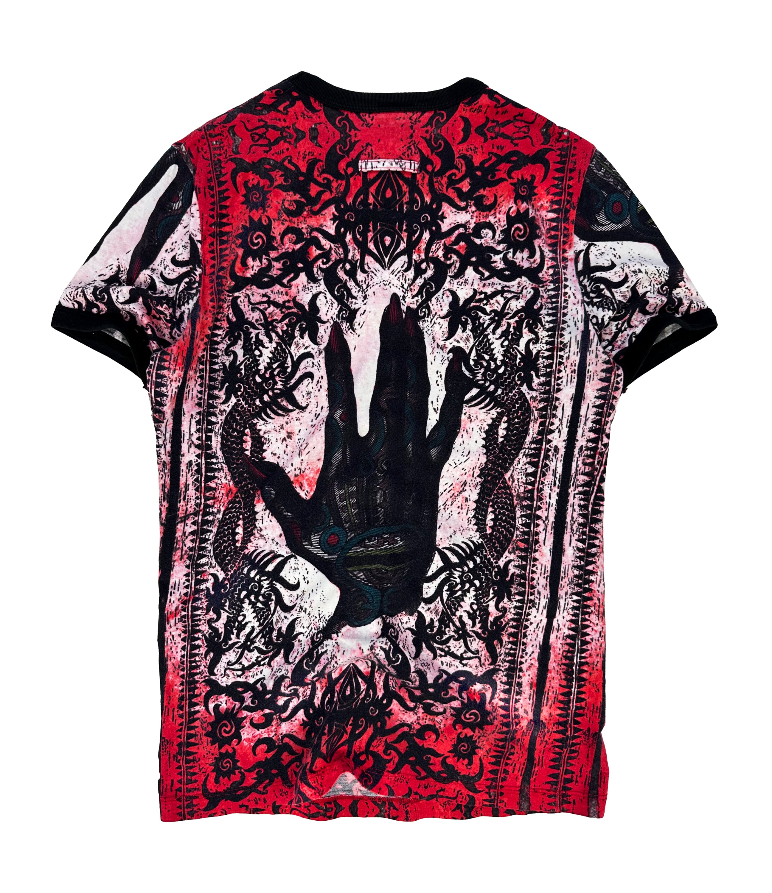 90s Jean Paul Gaultier ‘Devil’s Hand’ Gothic Tattoo T-Shirt