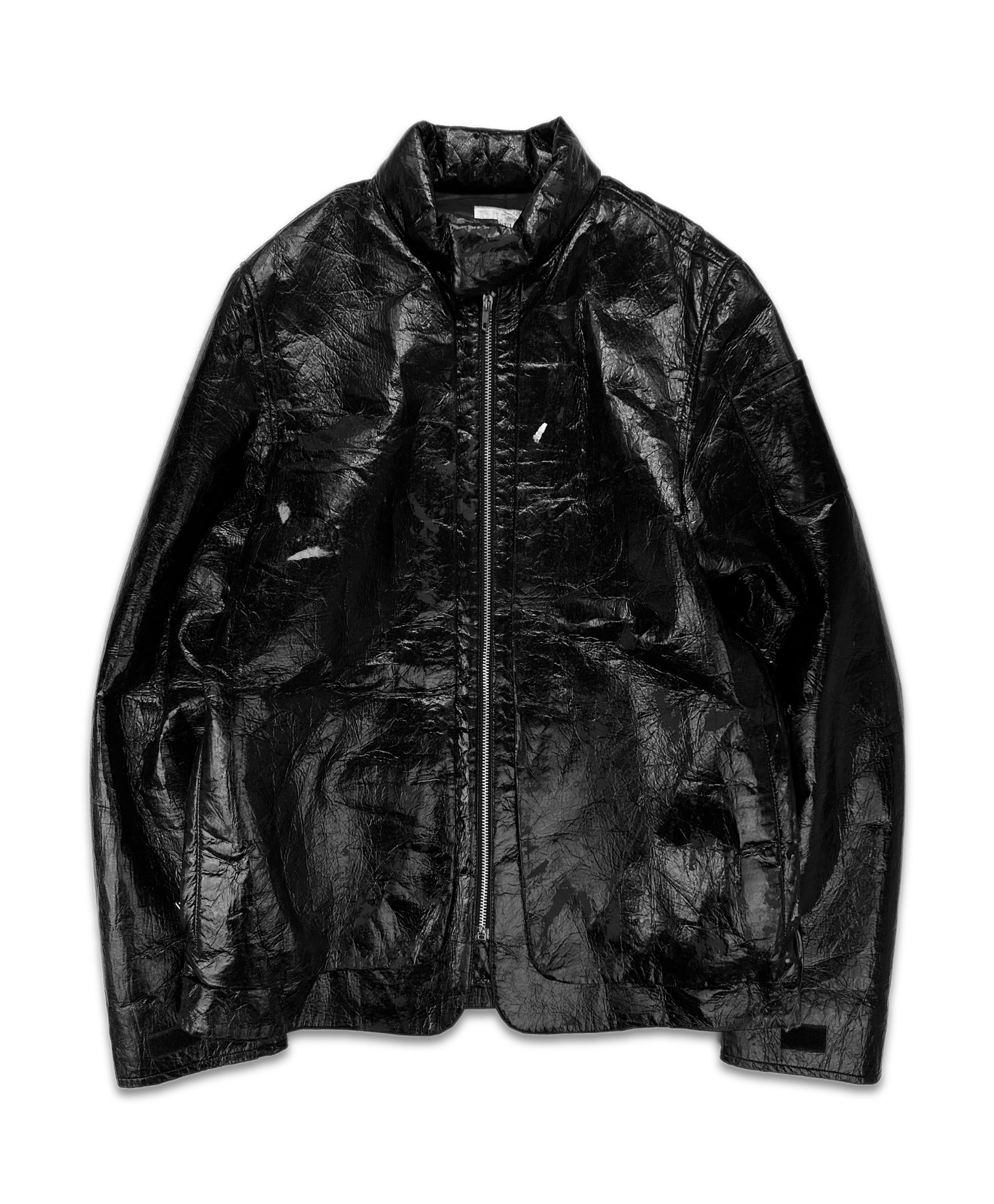 AW98 Helmut Lang ‘Polyurethane’ Faux Leather Biker Jacket