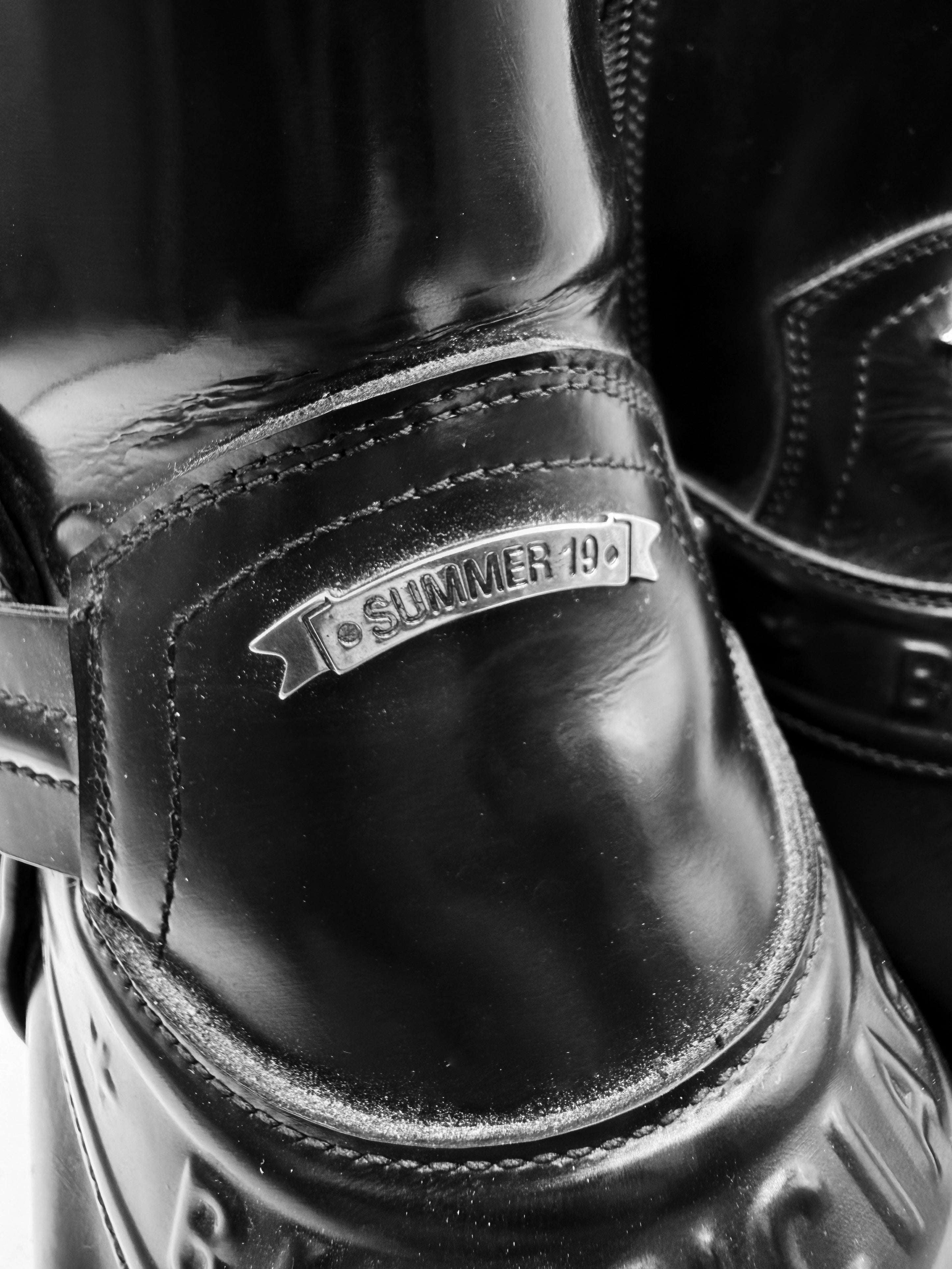SS19 Balenciaga ‘Santiag’ Metal Toe Harness Western Leather Boots