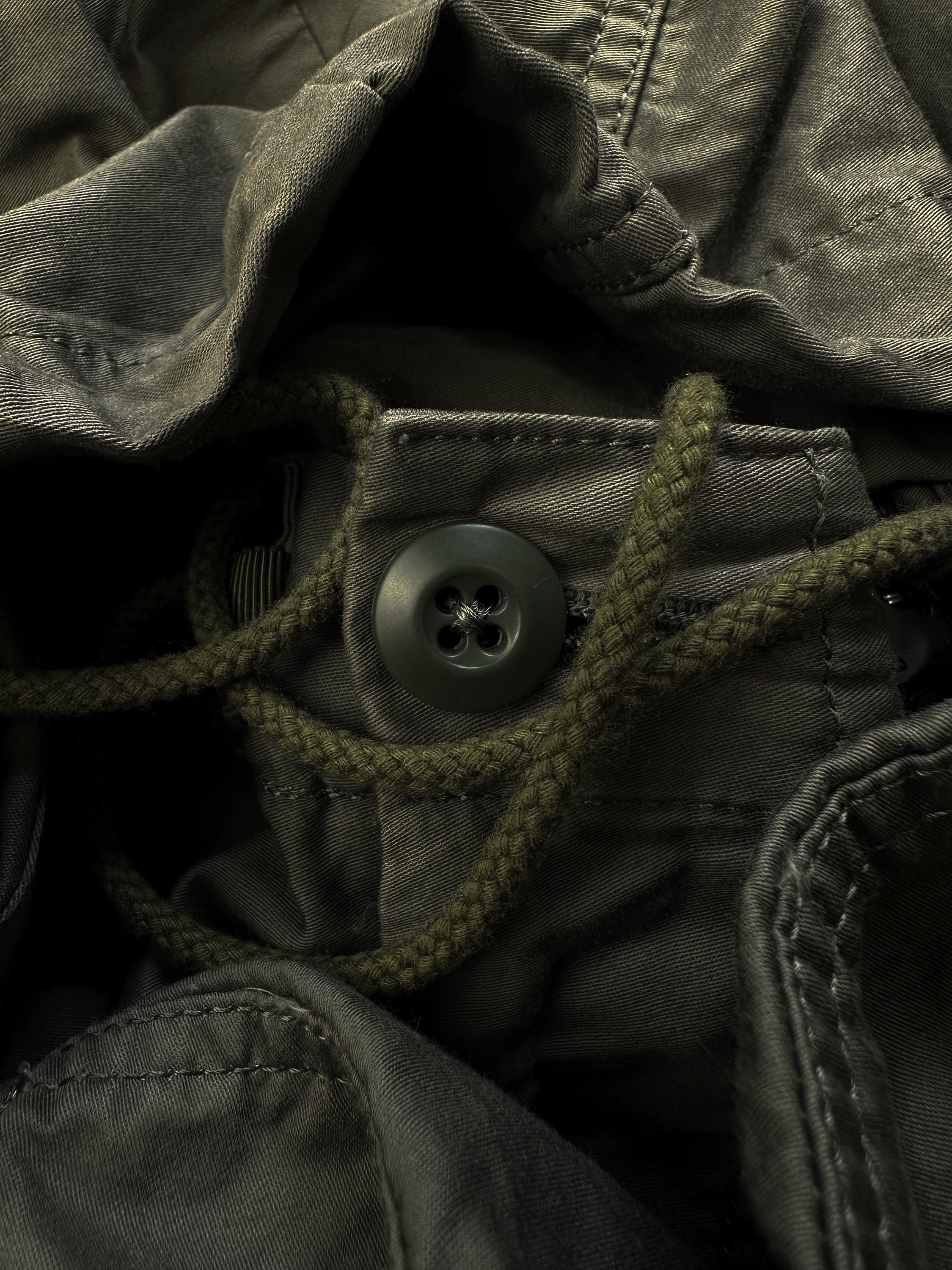 Needles ‘H.D’ Olive Green Wide Cut Light Weight Cargo Pants