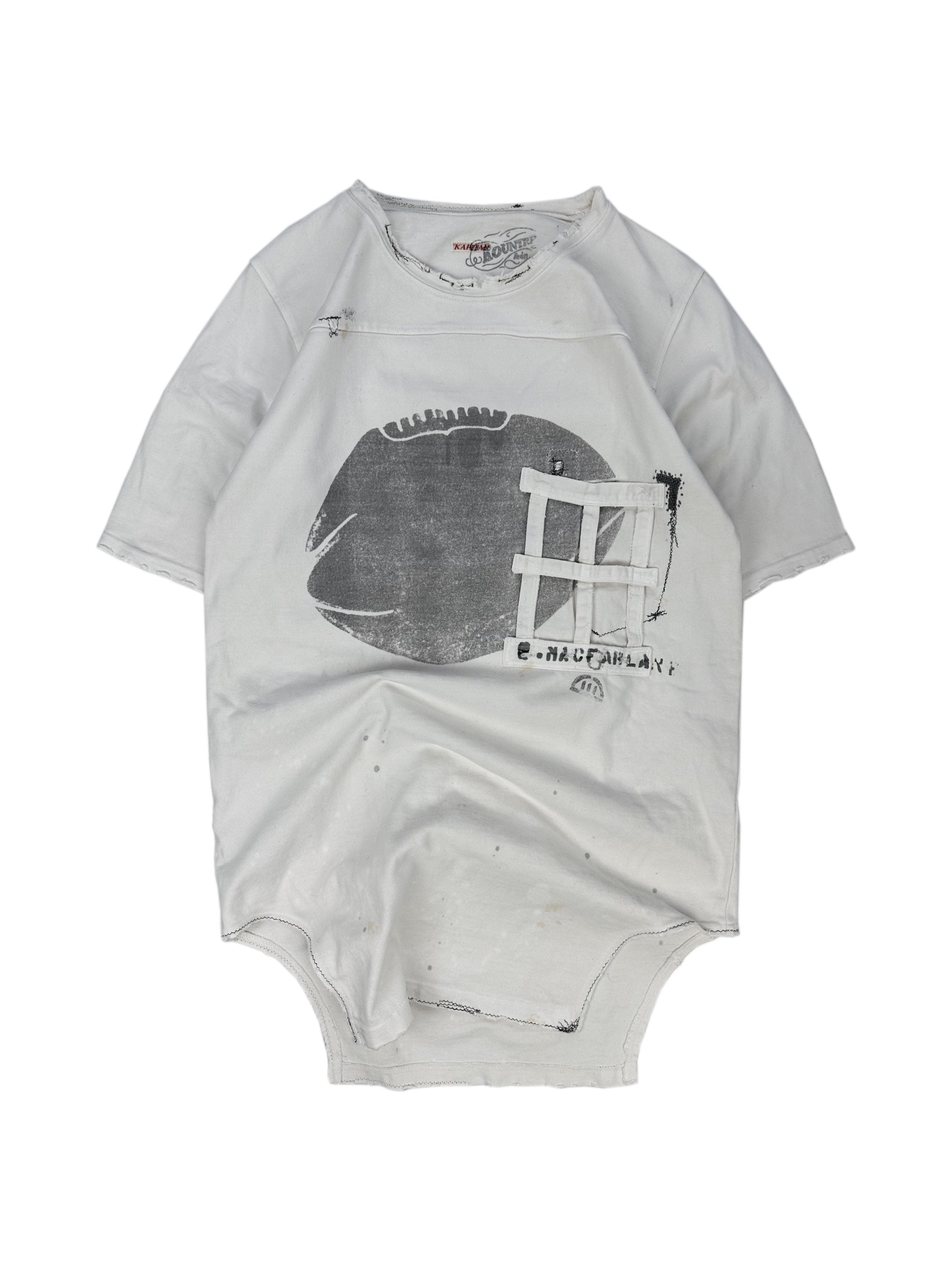 Kapital Rugby Graphic Deconstructed Oil Stain T-Shirt