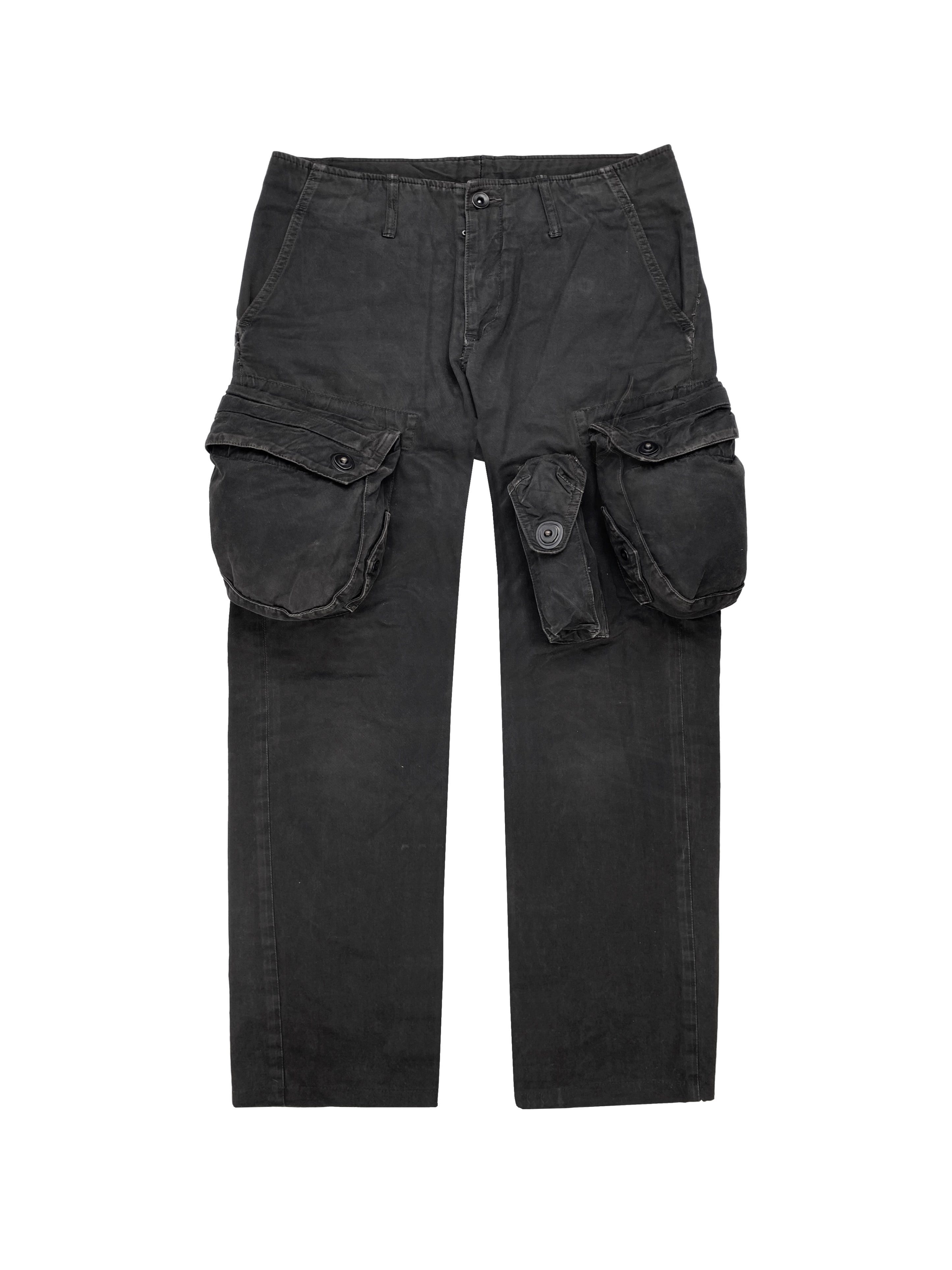 SS09 Julius Gas Mask 3D Multi Pocket Cargo Pants