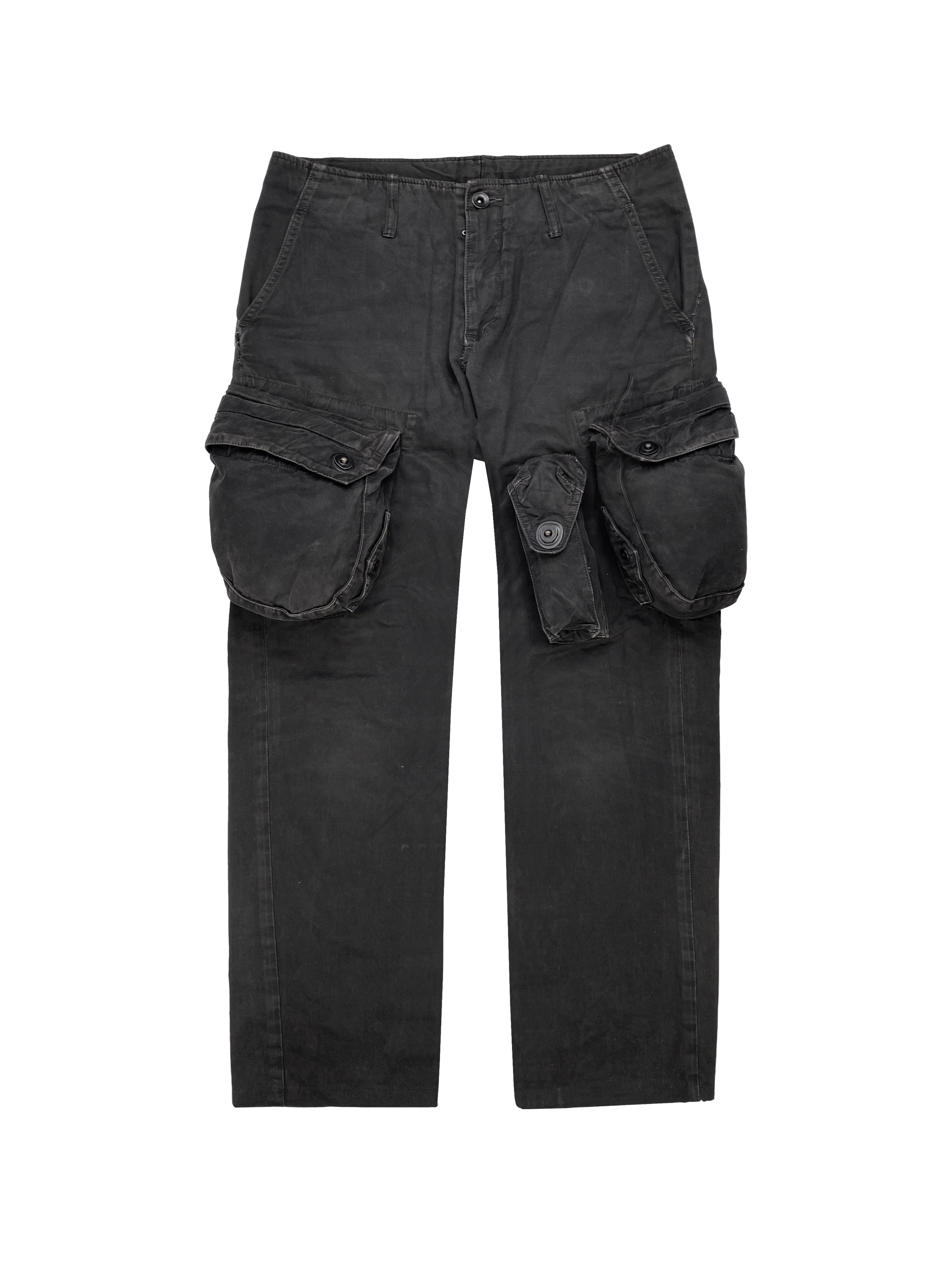 SS09 Julius Gas Mask 3D Multi Pocket Cargo Pants