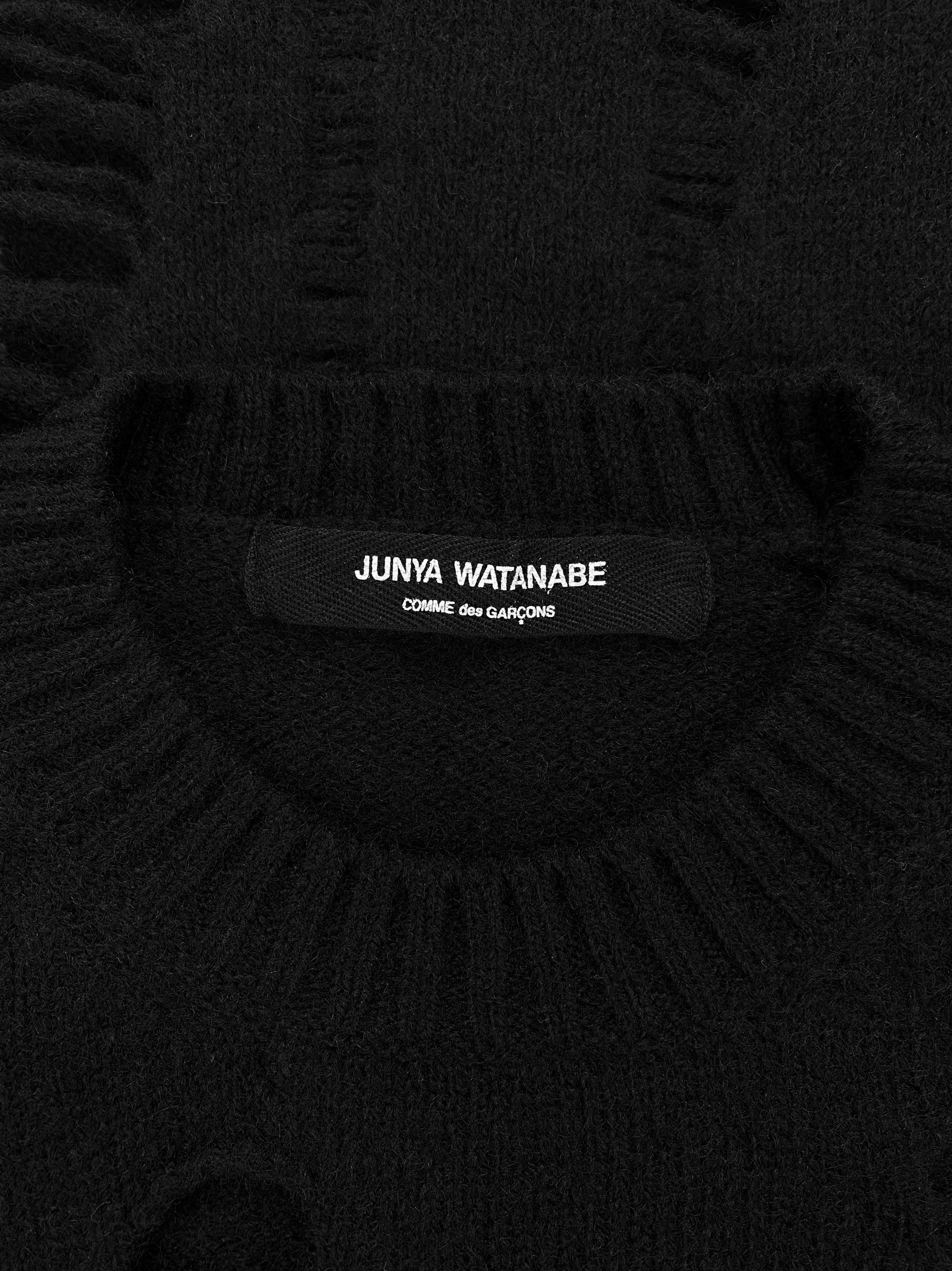 FW03 Junya Watanabe Thrashed Wool Knit Sweater