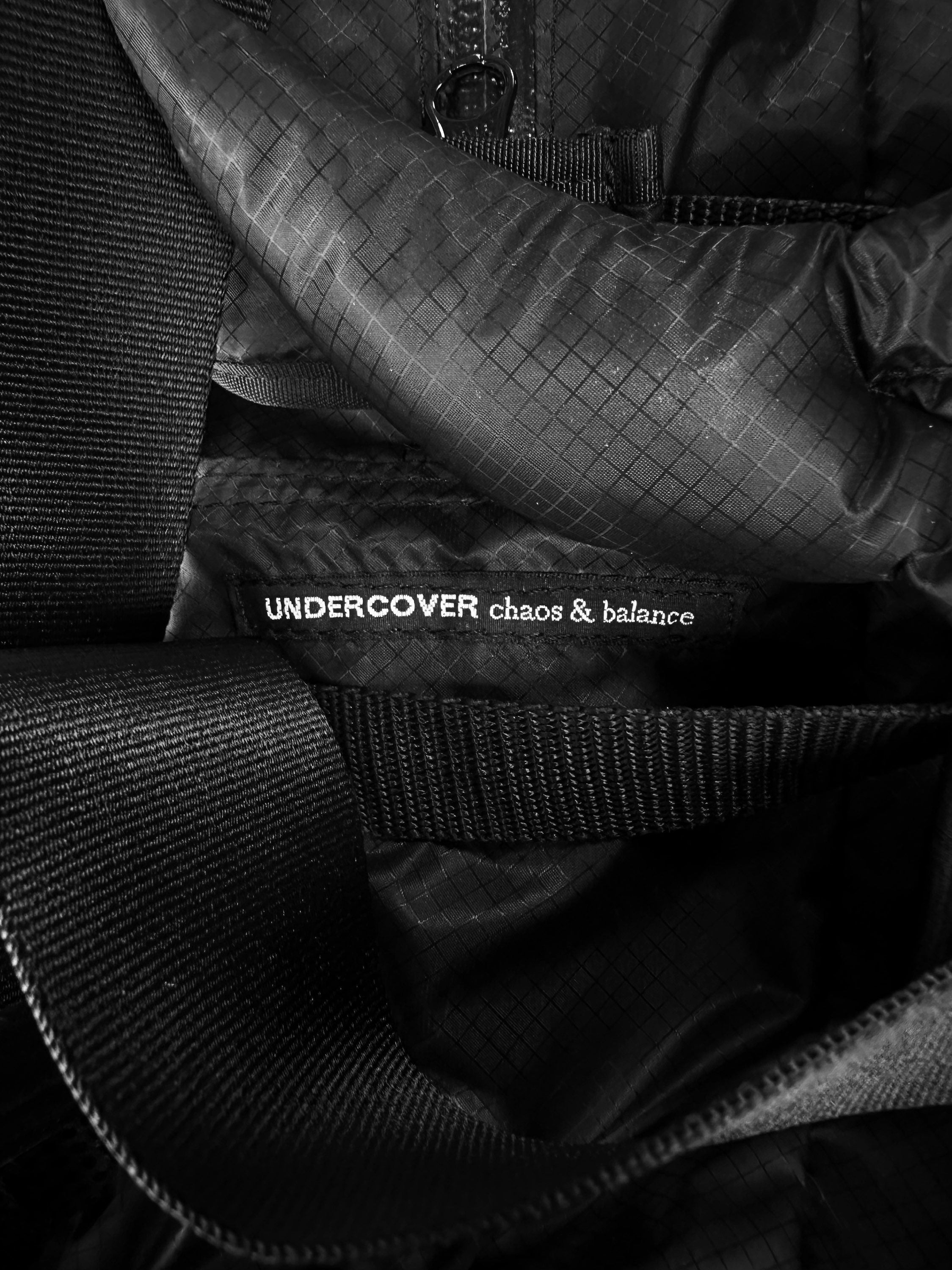 AW18 Undercover ‘Bat Wing’ Black Nylon Transformable Backpack