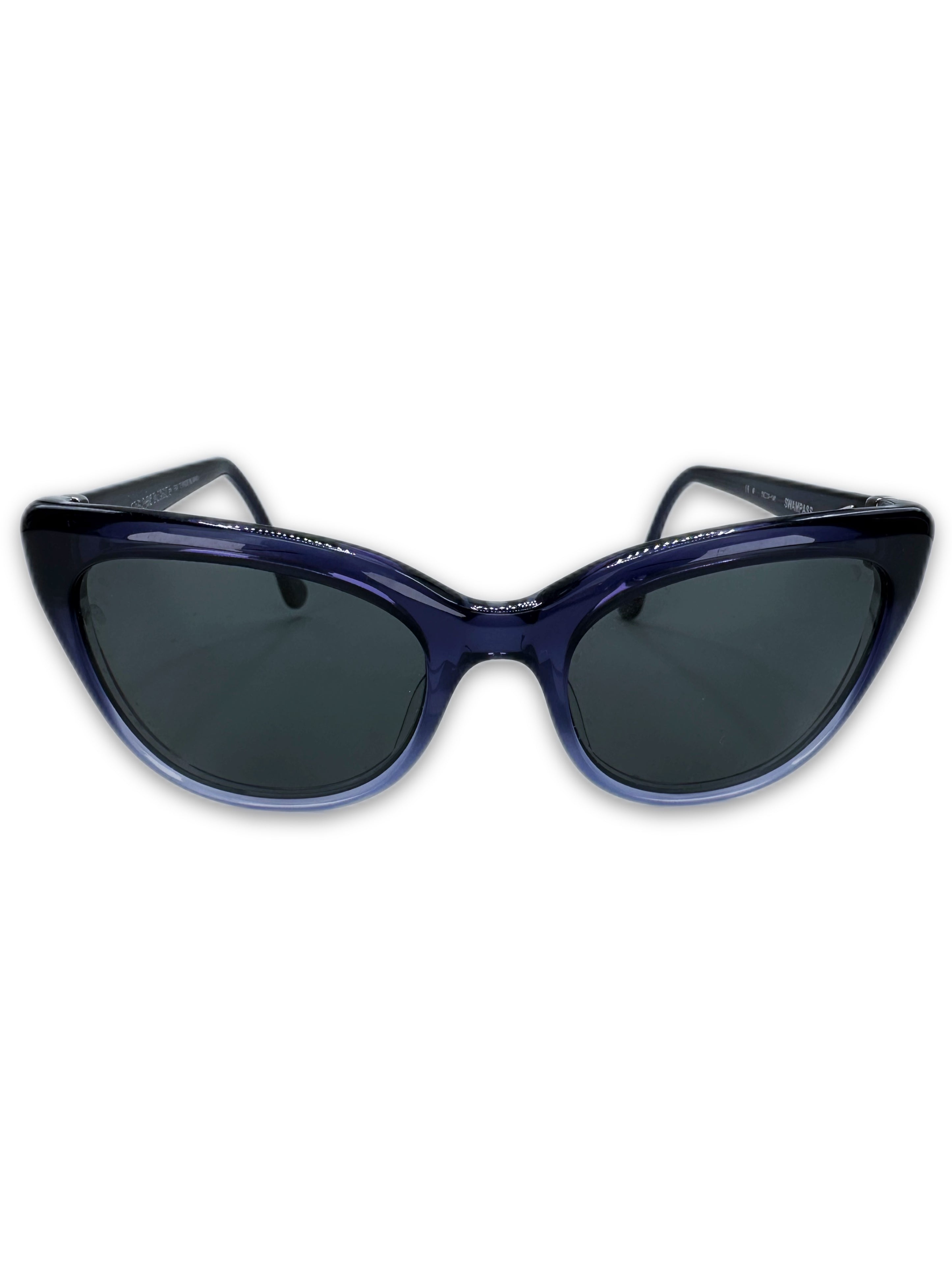 Chrome Hearts ‘Swampass’ Purple .925 Silver Spike Sunglasses