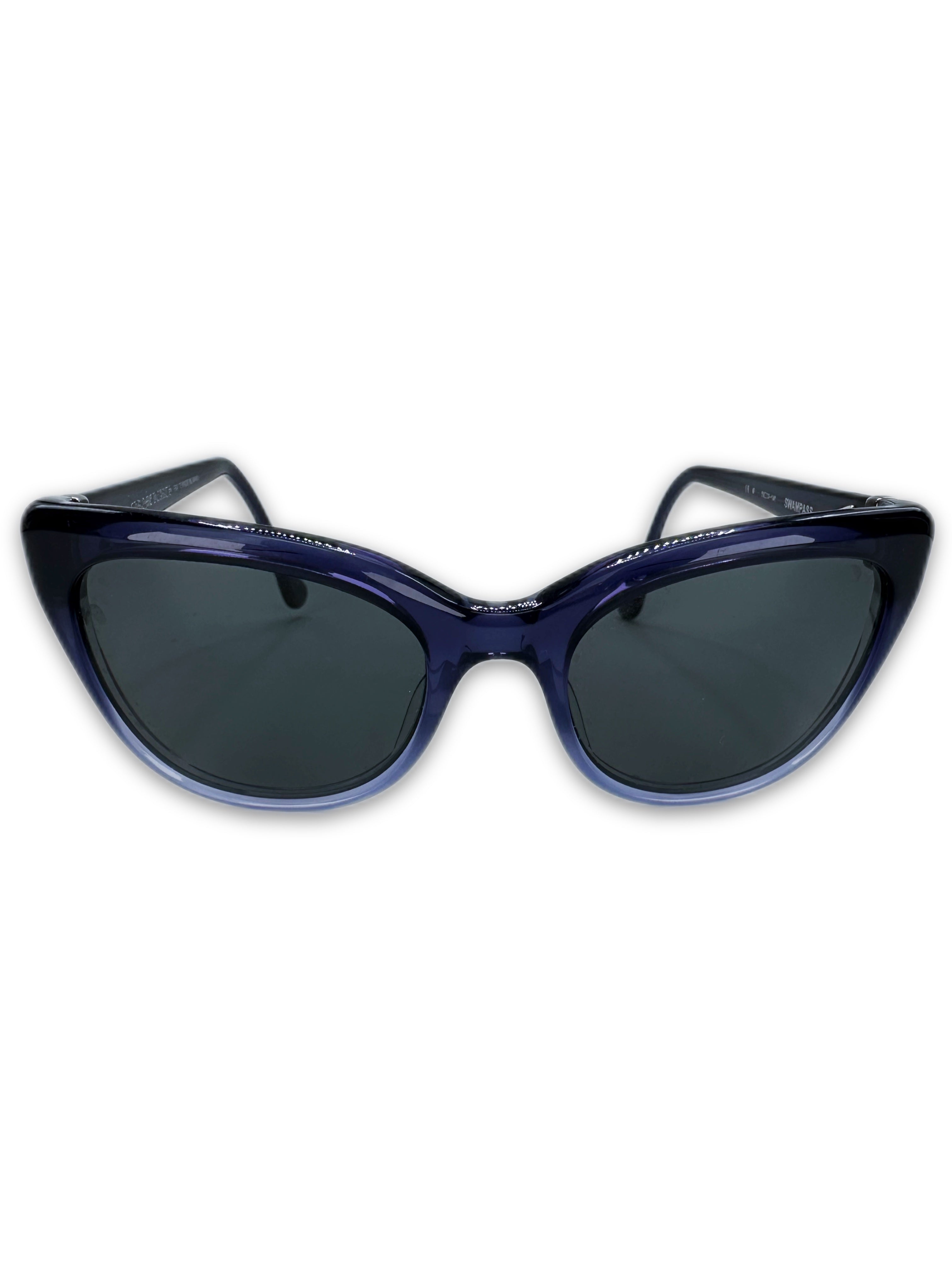 Chrome Hearts ‘Swampass’ Purple .925 Silver Spike Sunglasses