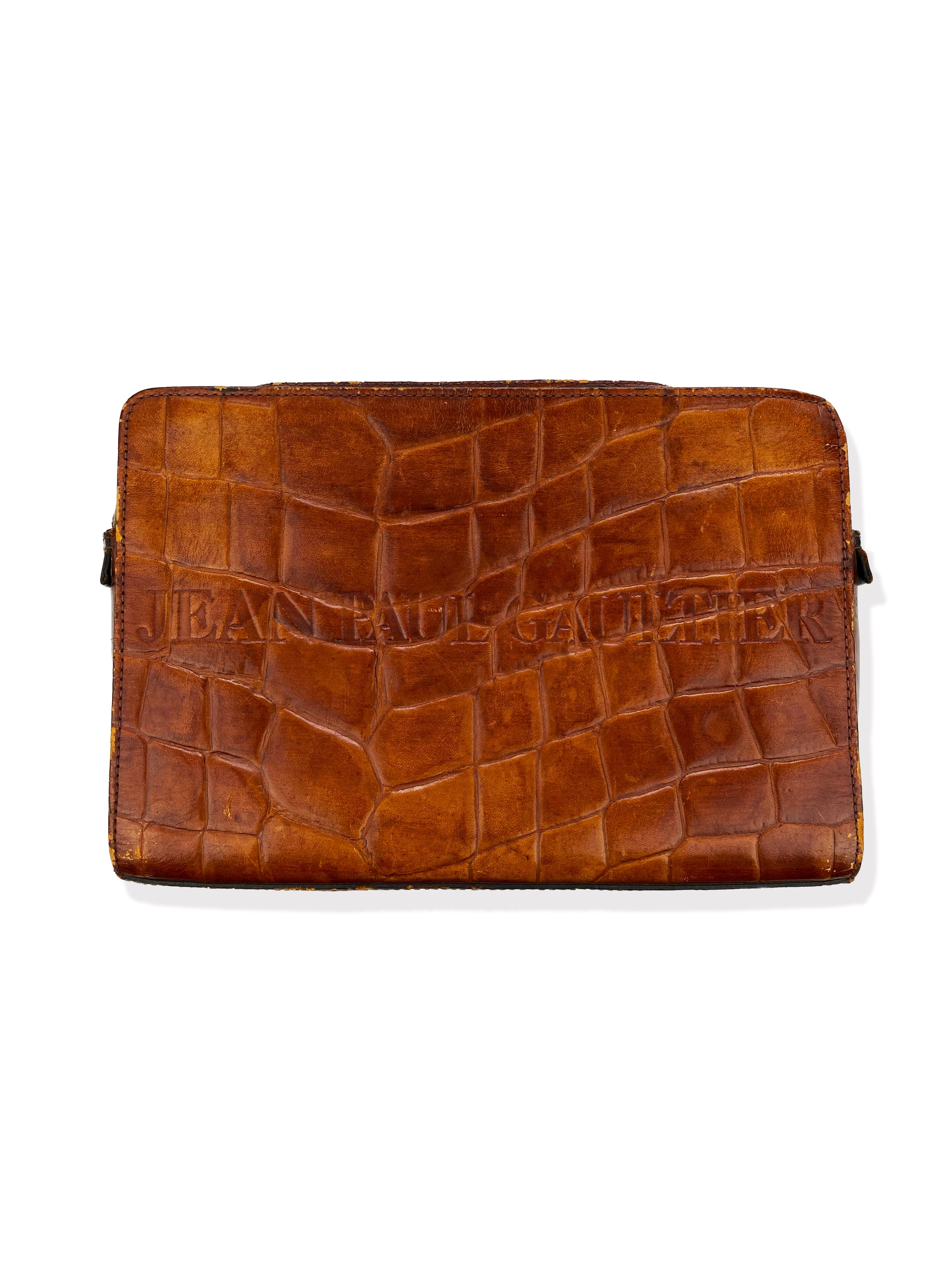 Jean Paul Gaultier Homme Aligator Print Clutch Bag