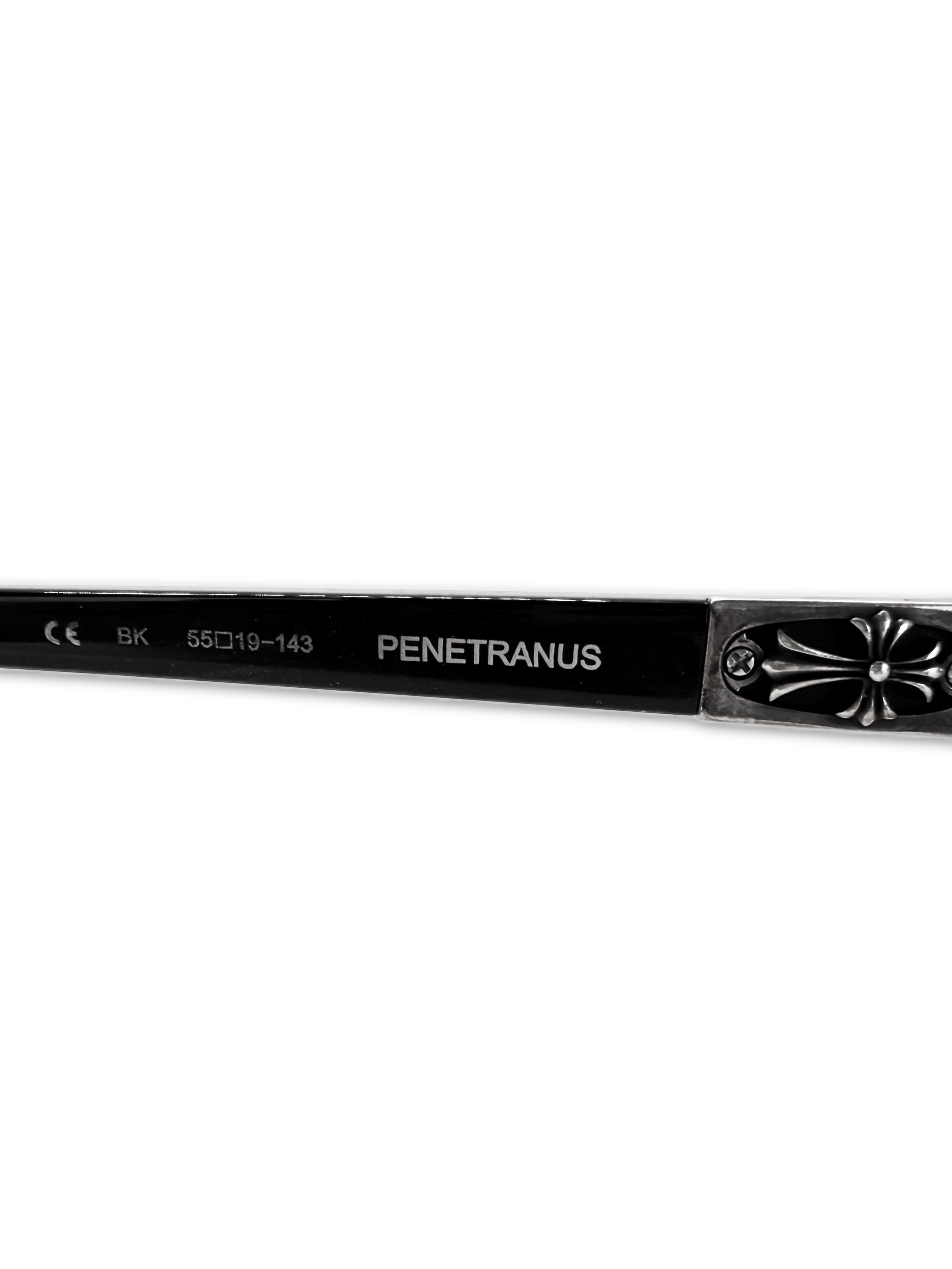 Chrome Hearts ‘Penetranus’ Blue Tint Cross .925 Silver Sunglasses