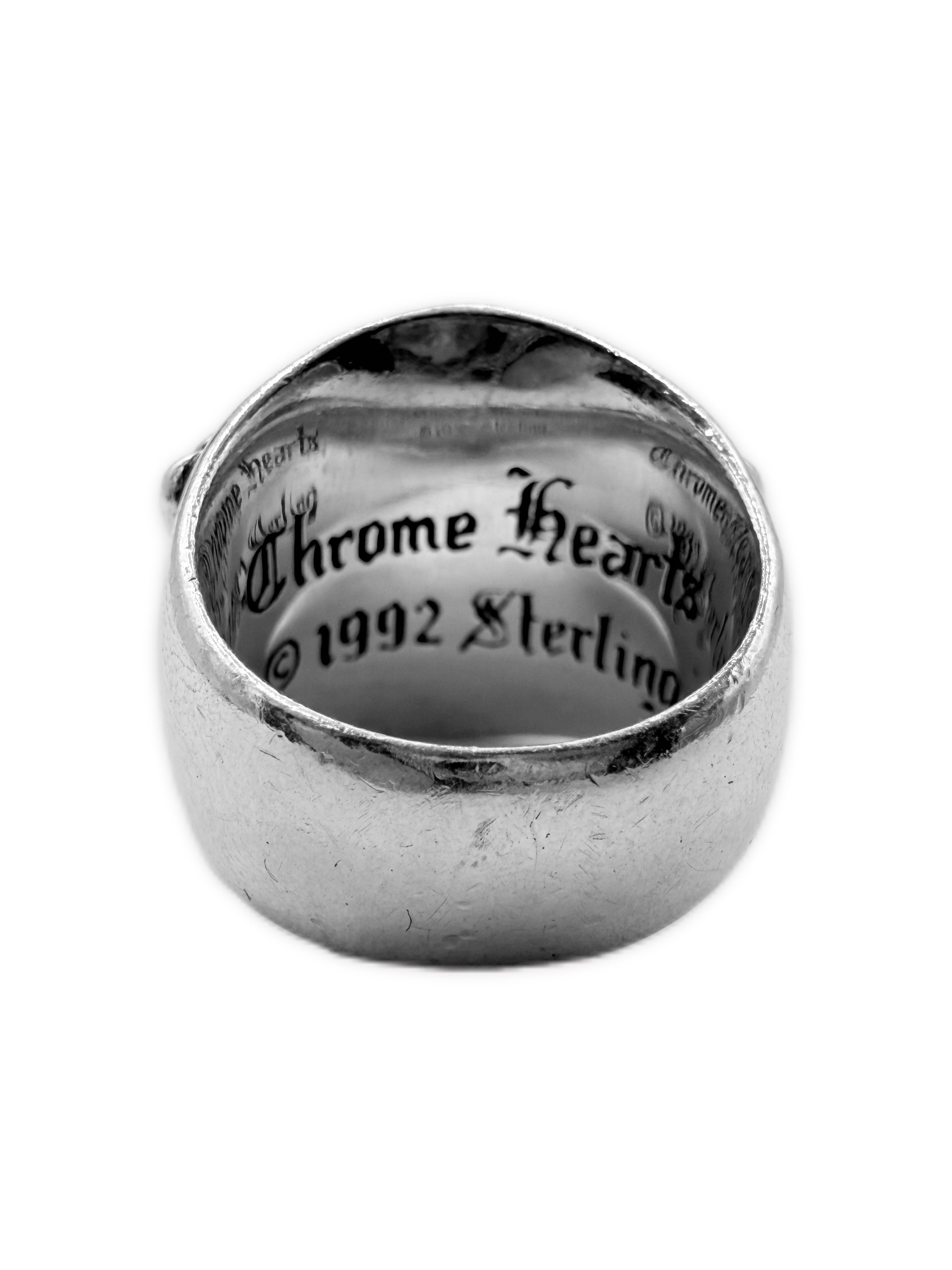 Chrome Hearts Keeper .925 Silver Etched Ring