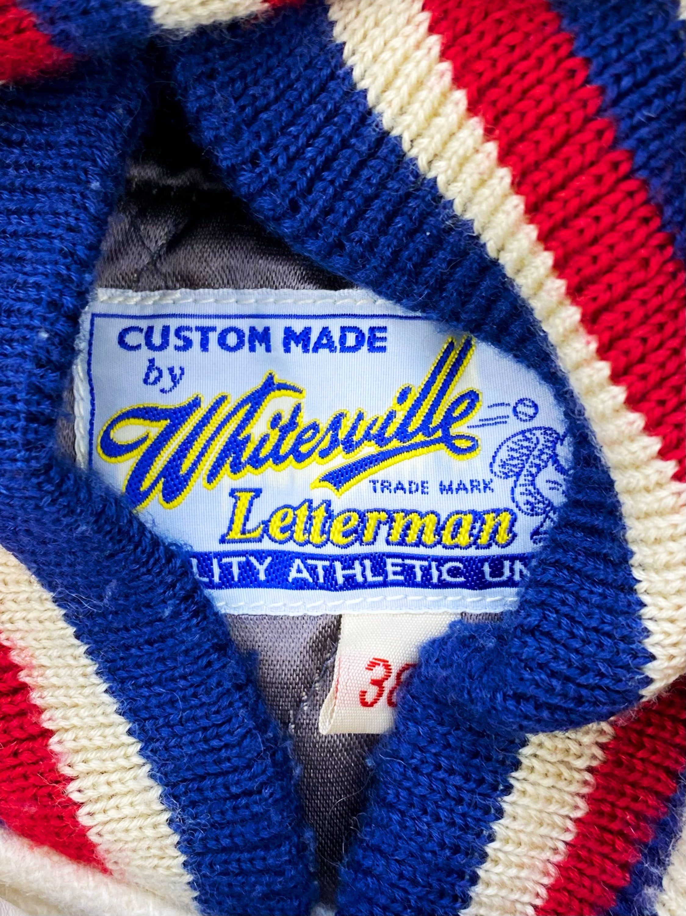 1971 Whitesville ‘Speed Merchant’ Embroidered Leather Varsity Jacket