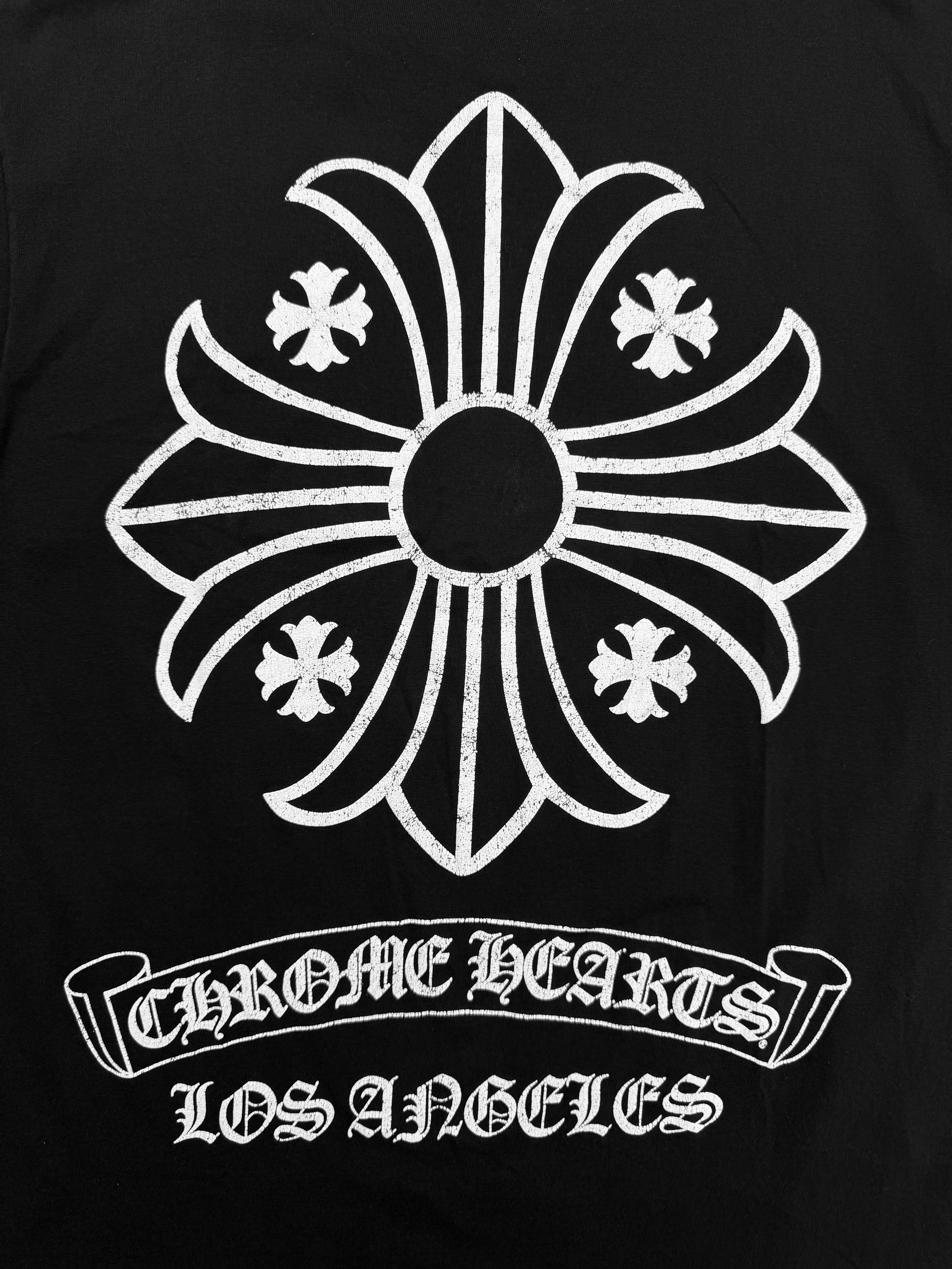 Chrome Hearts Los Angeles Exclusive Plus Logo Black T-Shirt