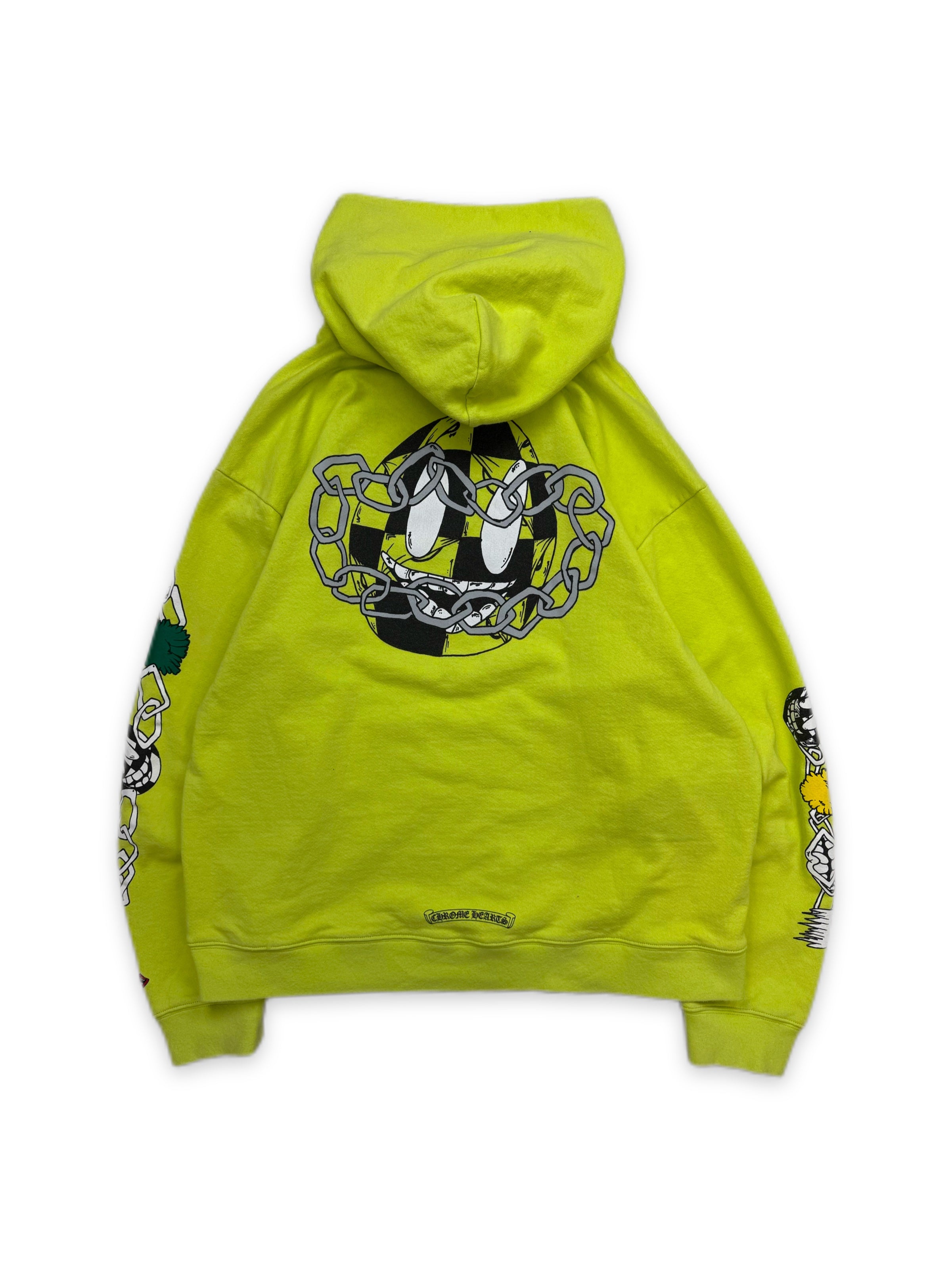 Chrome Hearts x Matty Boy Lime Green ‘Chain Game’ Hoodie