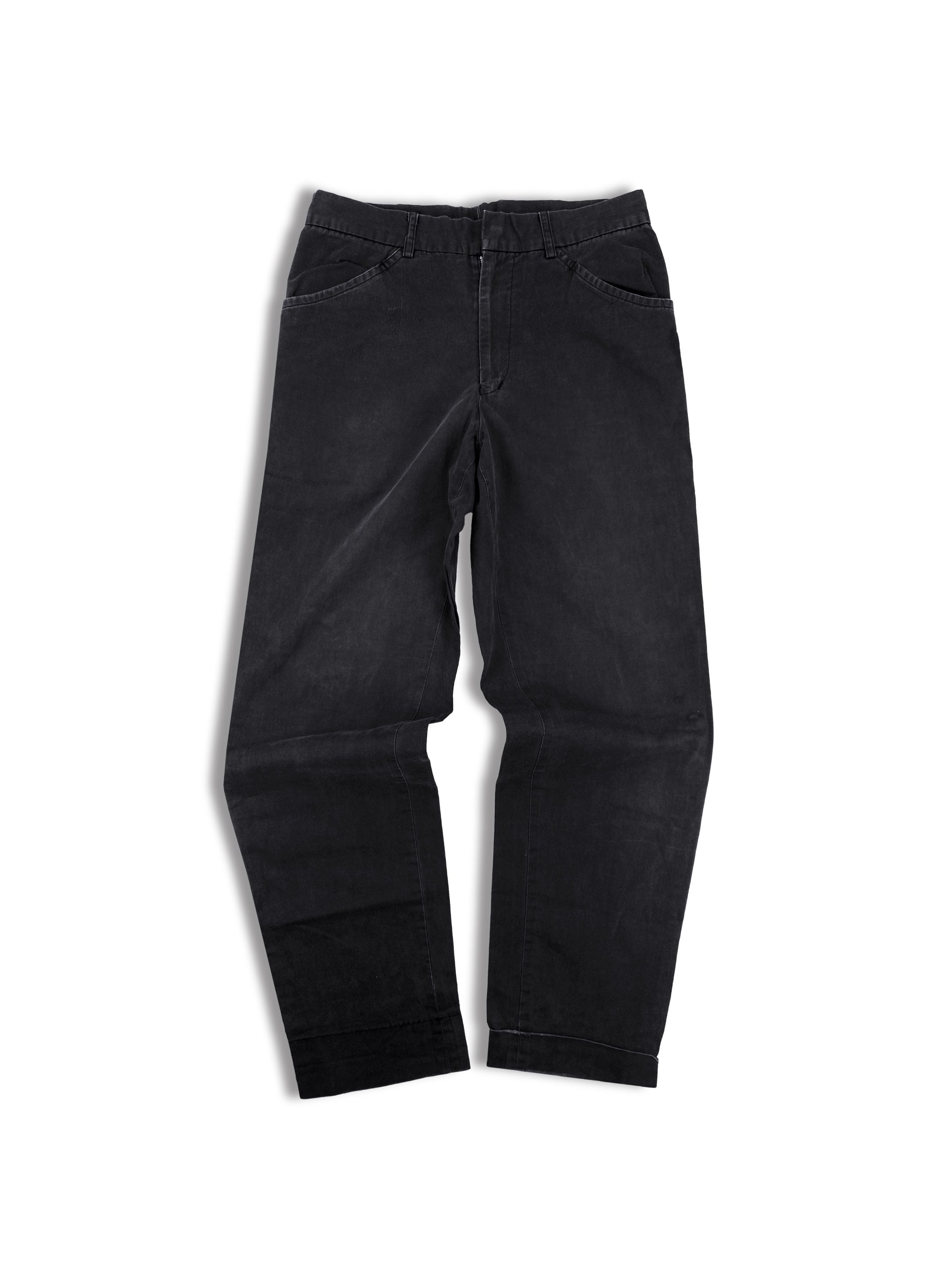 90s Bape Dark Wash Patched Chino Trouser Pants