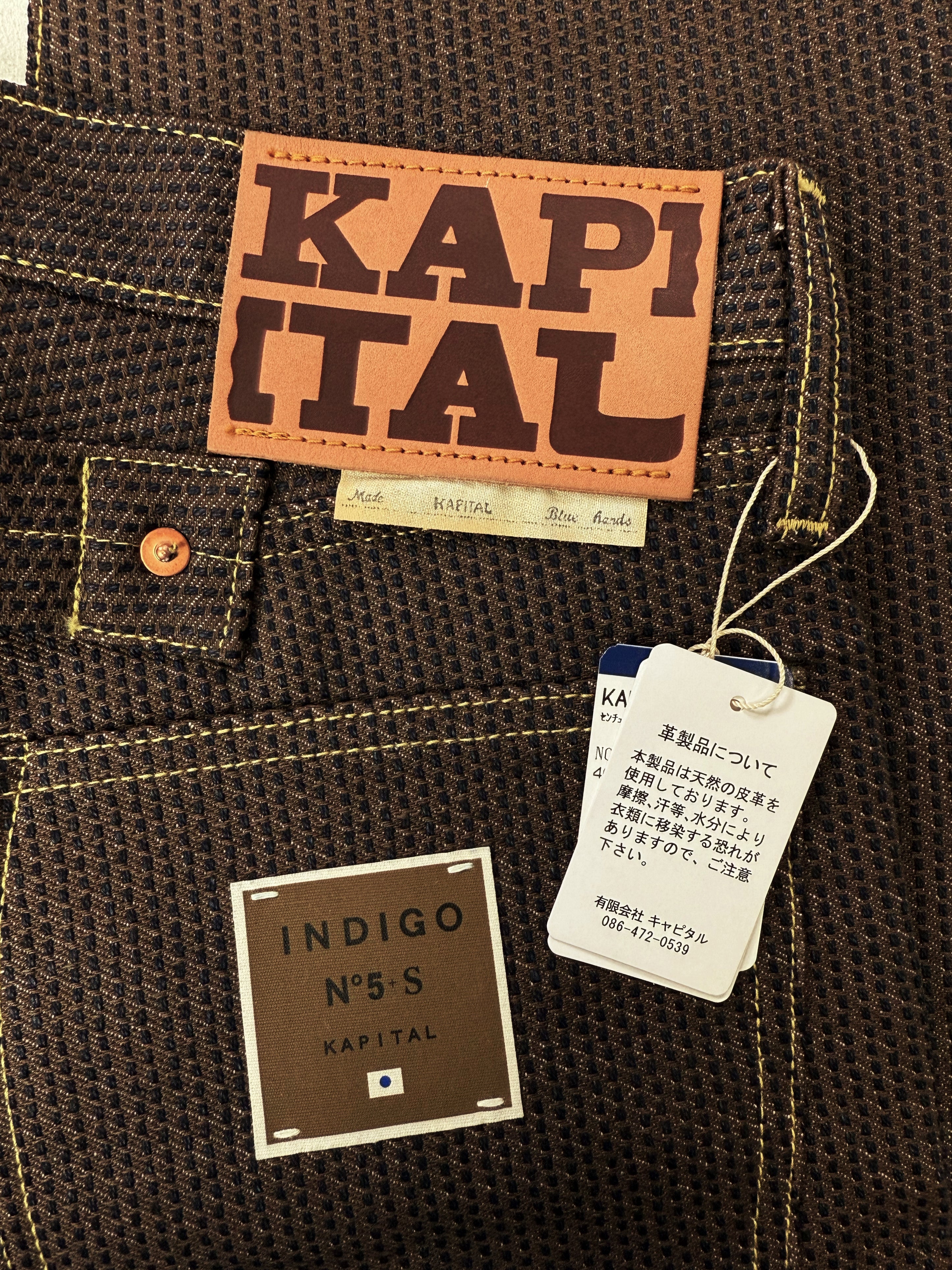 Kapital ‘Century’ Monkey Cisco Brown Boot Cut Heavy Weight Denim