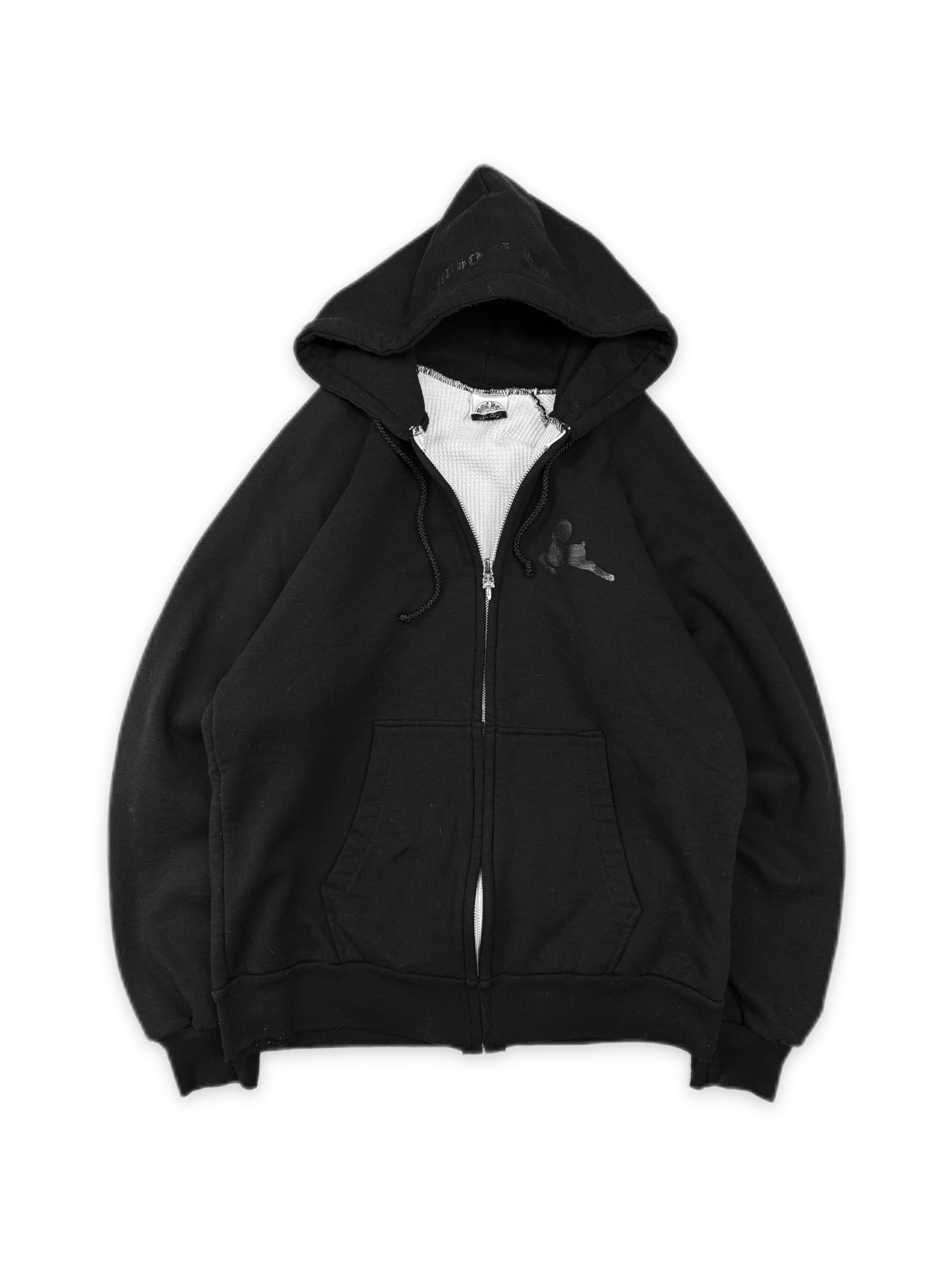 Chrome Hearts x Foti Thermal Lined Floral Sleeve Dagger Zip Hoodie
