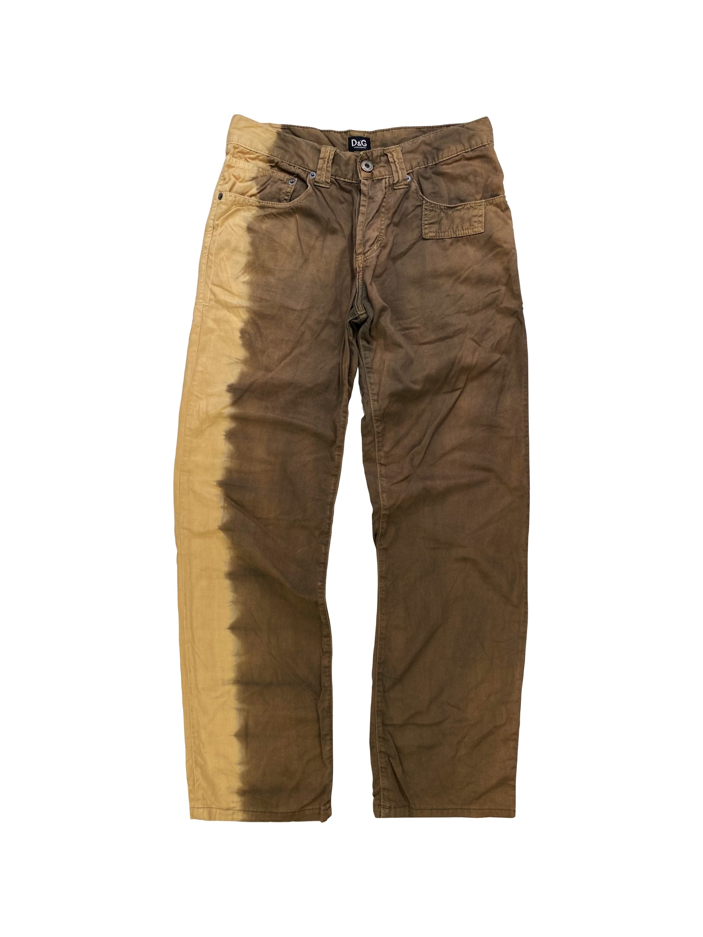 00’s Dolce & Gabbana Gradient Ombré Print Tonal Pants