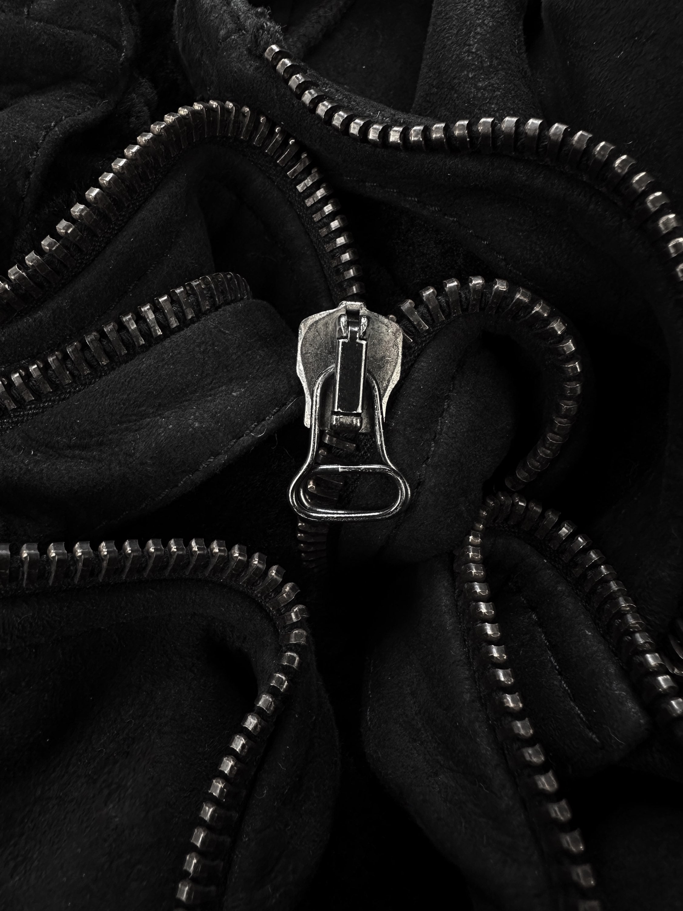 AW04 Helmut Lang ‘Shearling Leather’ Heavy Weight Hooded Parka