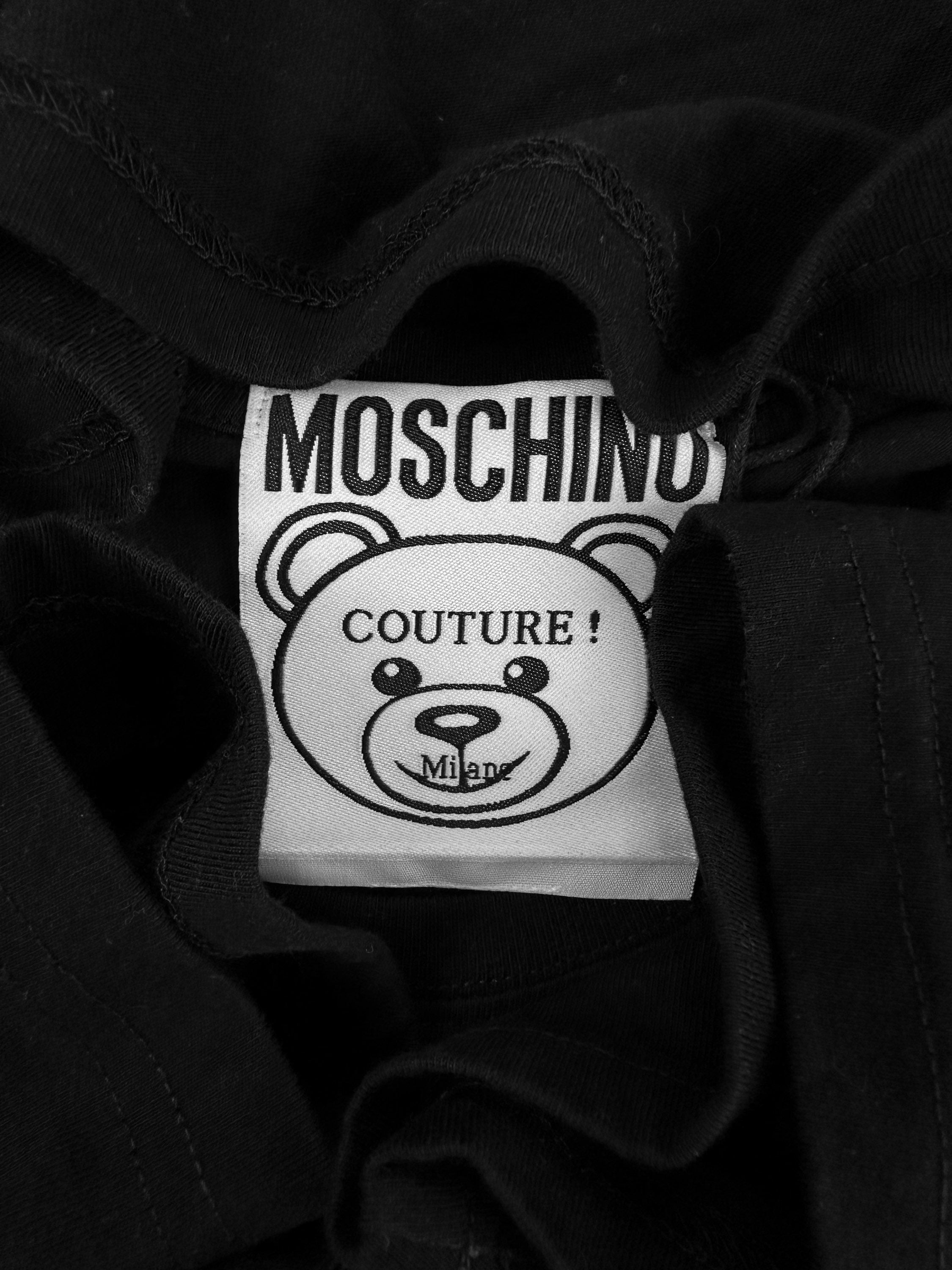 Moschino ‘Not a Toy’ Teddy Graphic Black T-Shirt