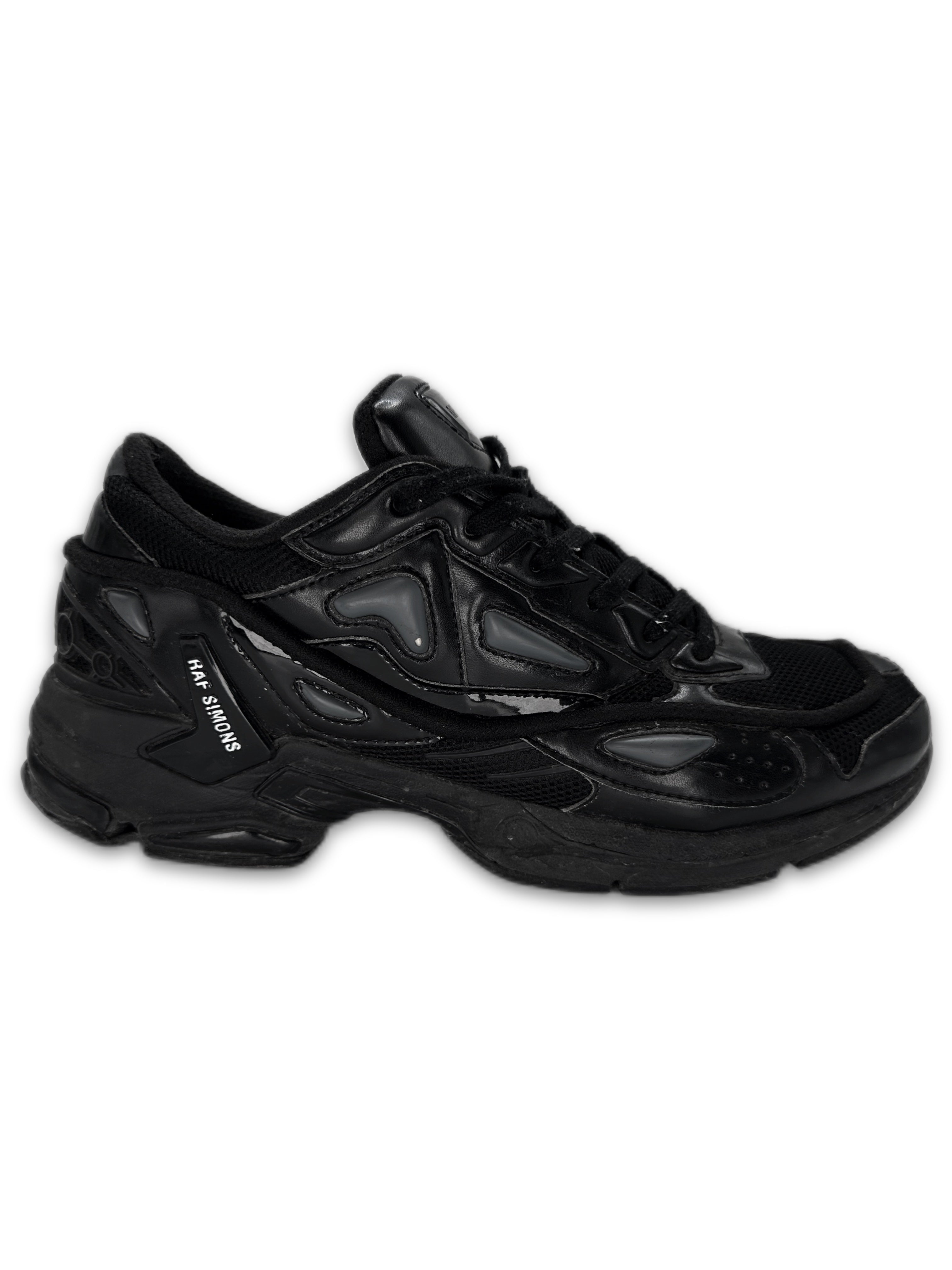 Raf Simons ‘Pharaphxus’ Black Low-top Leather Sneakers
