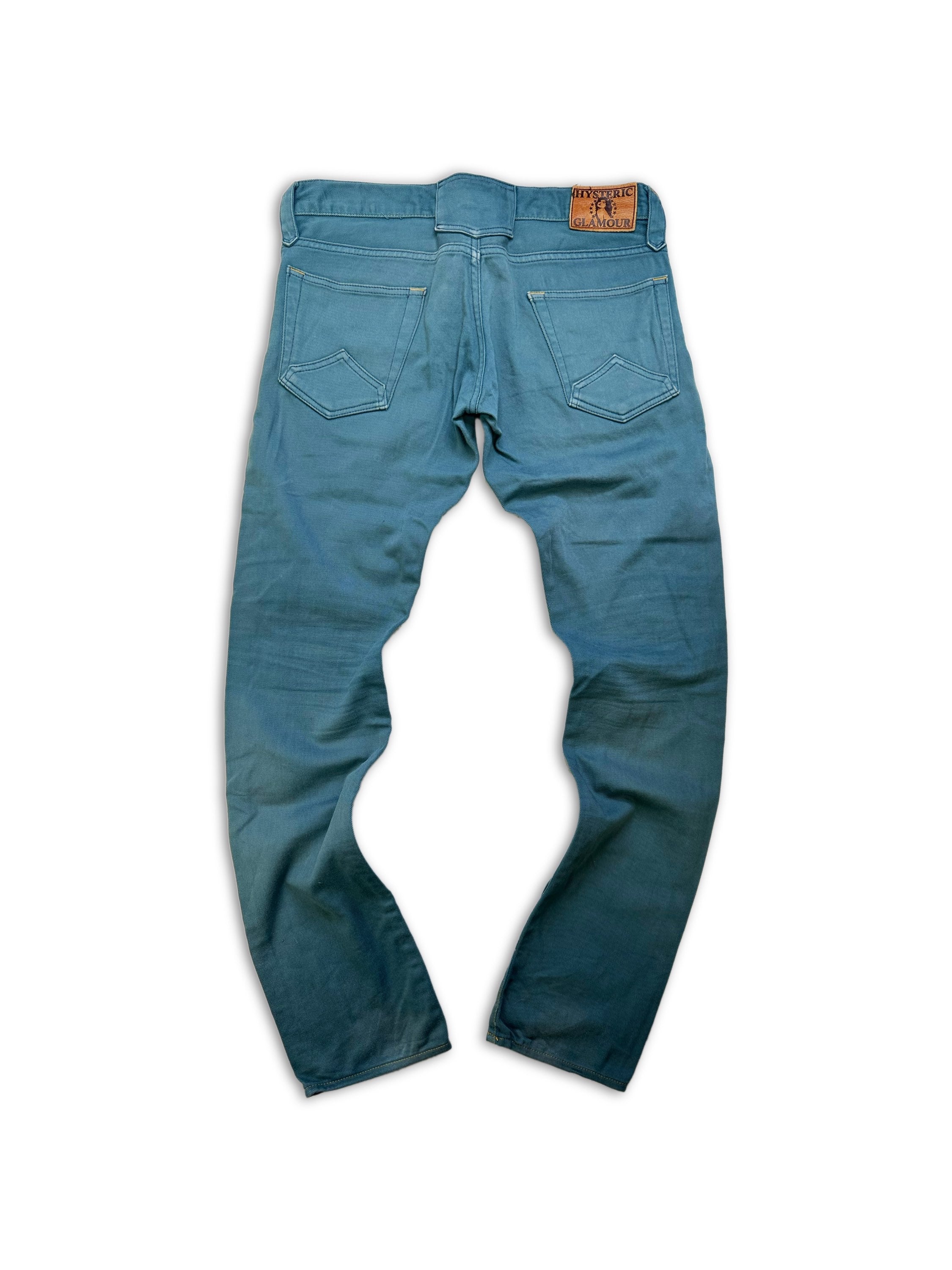 00s Hysteric Glamour Blue Wash Pocket Detail Jeans