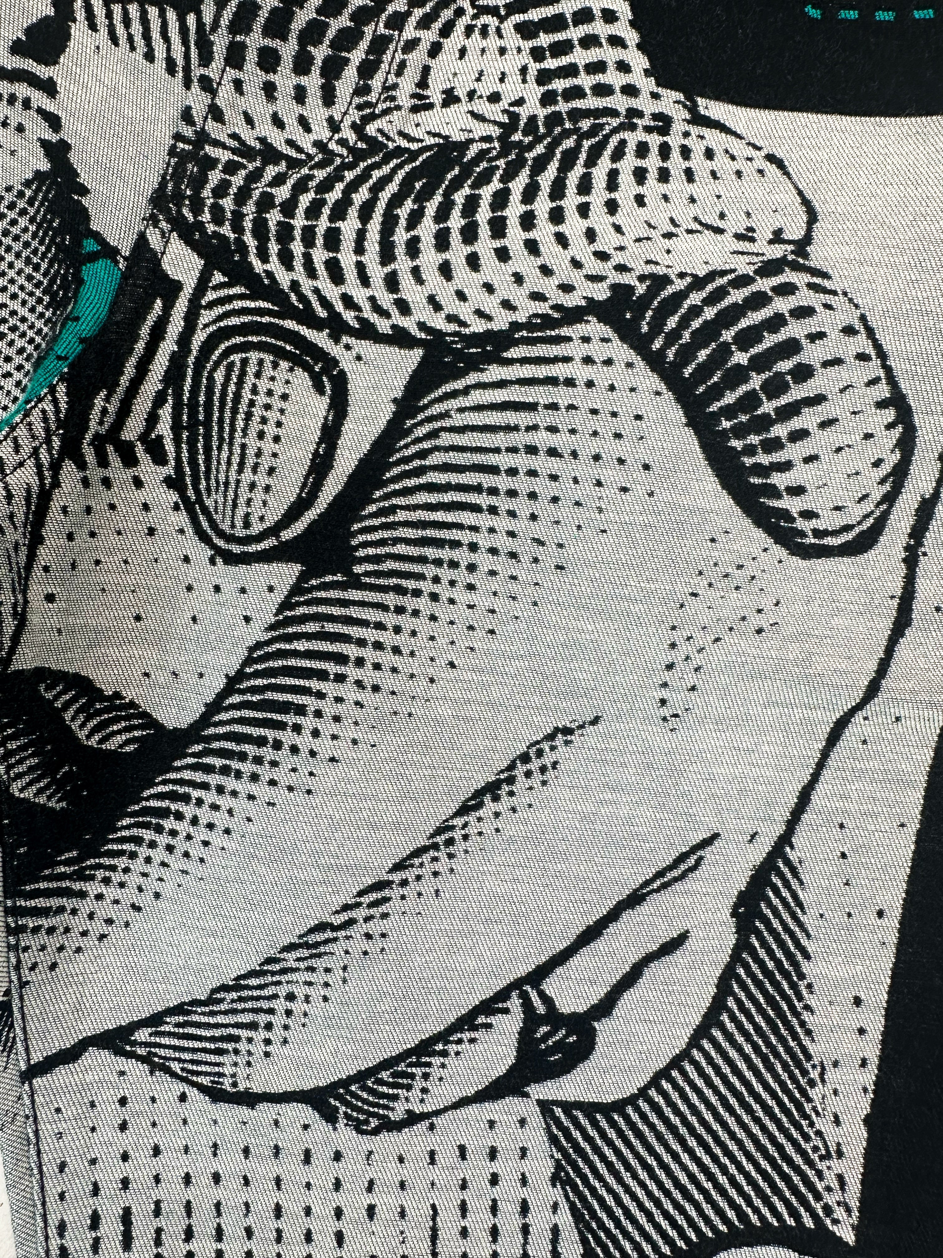 90s Issey Miyake x Tadanori Yokoo APOC Graphic Denim