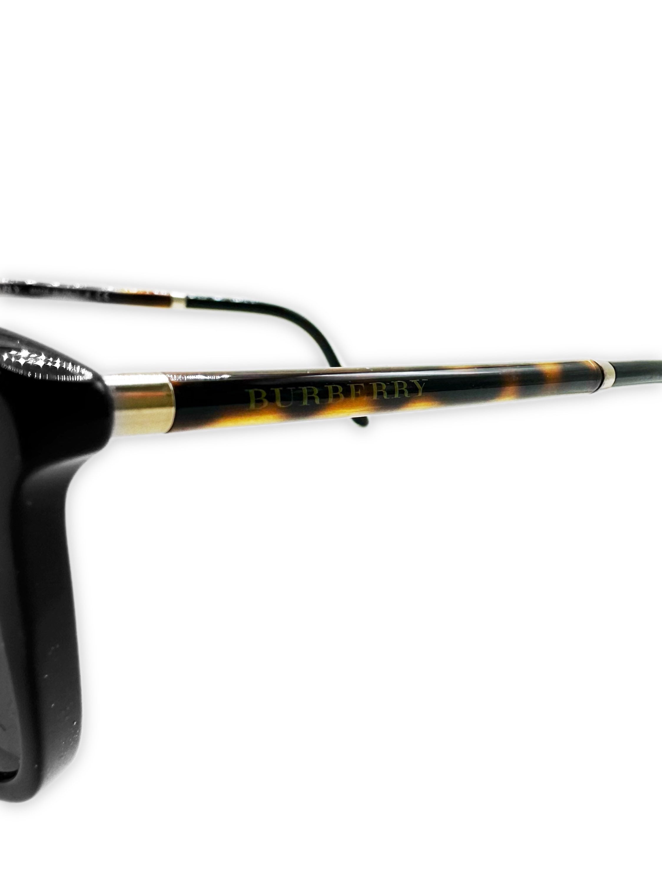 Burberry Black Tint Ombré Logo Wayfarer Sunglasses