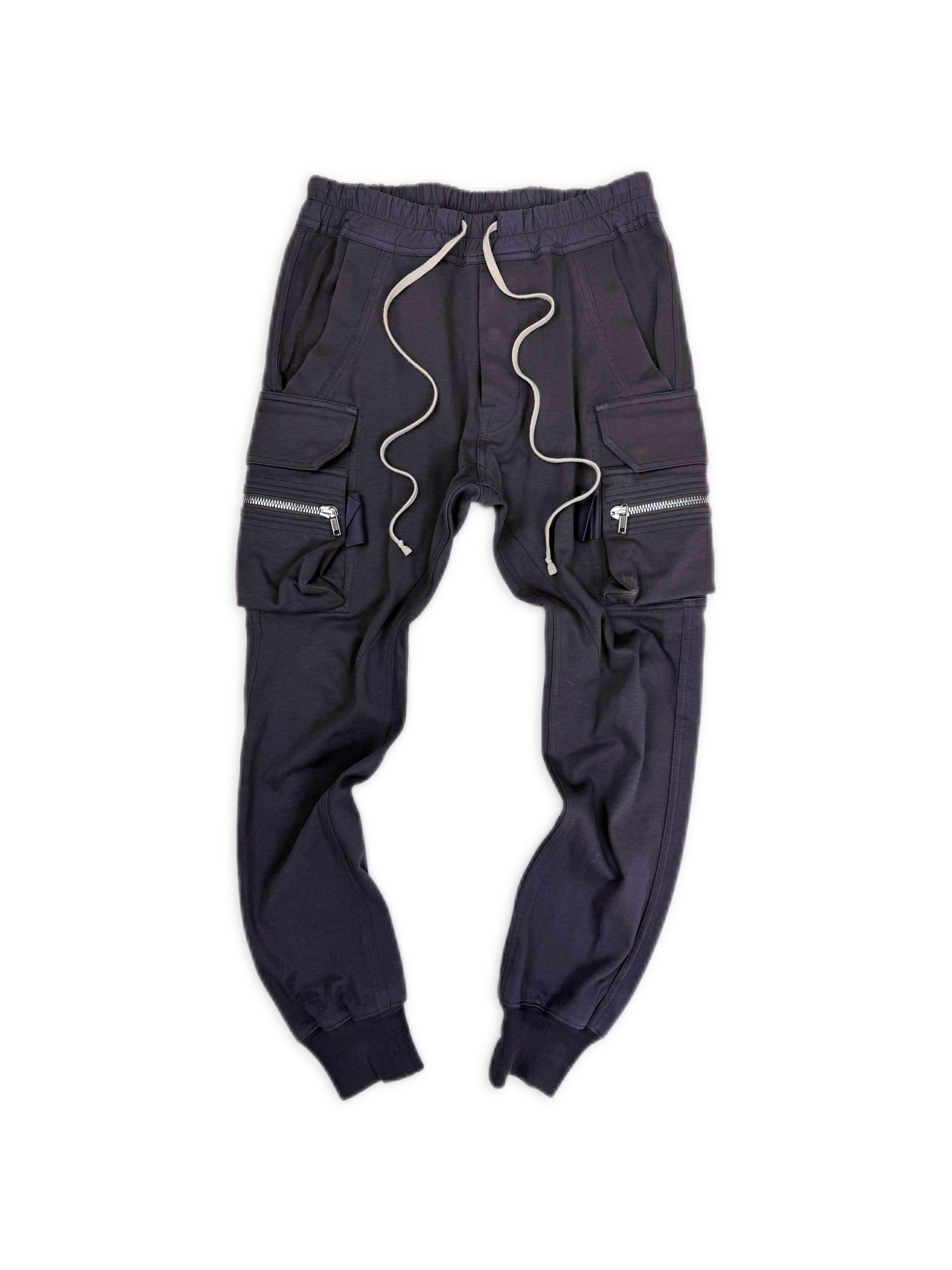 SS22 Rick Owens ‘Phlegethon’ Plum Drawstring Cargo Pants