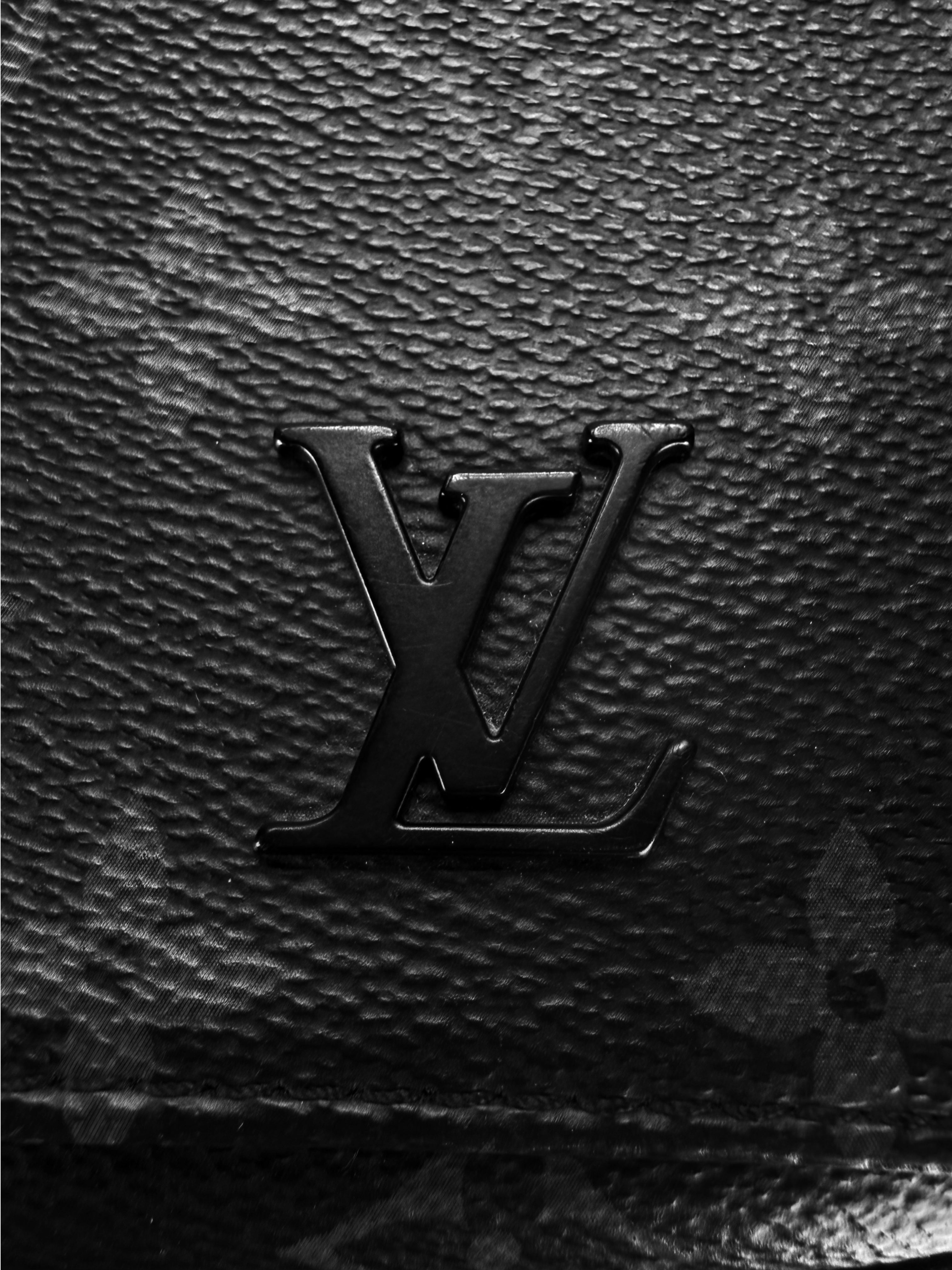 Louis Vuitton Black Leather Monogram Crossbody Shoulder Bag